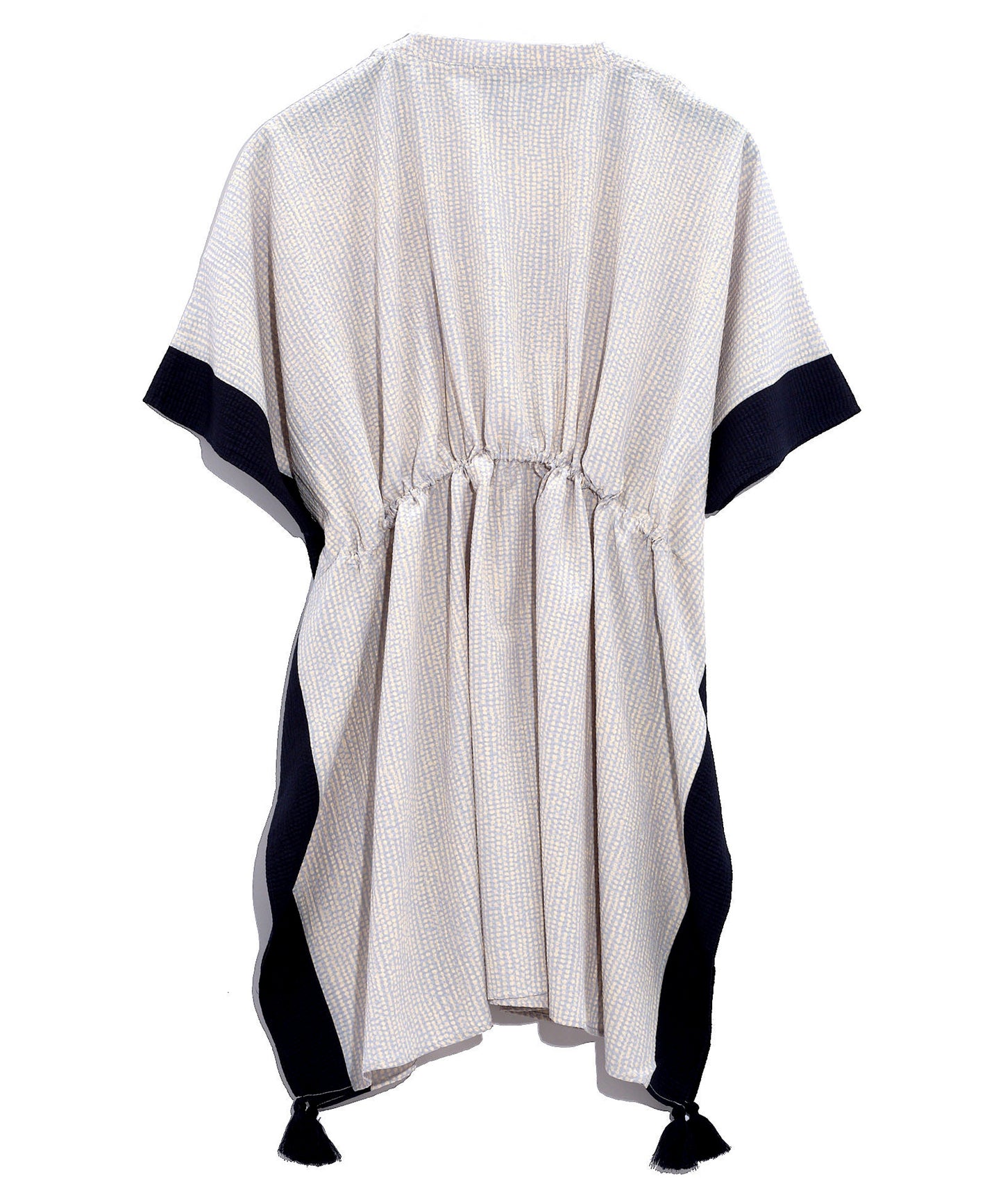 Seersucker Butterfly Tassel Caftan in color Ripple