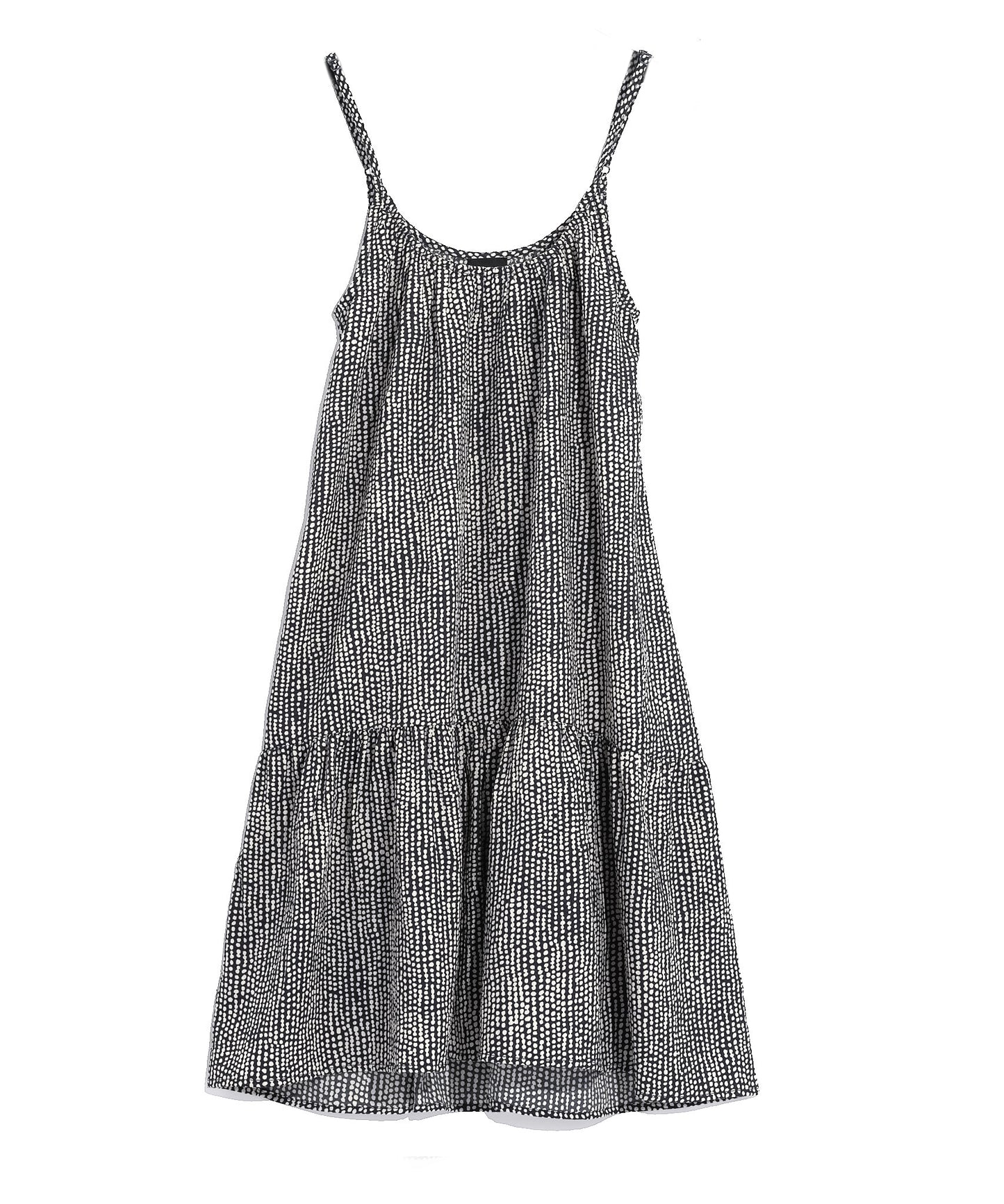 Seersucker Lilou Dress in color Navy