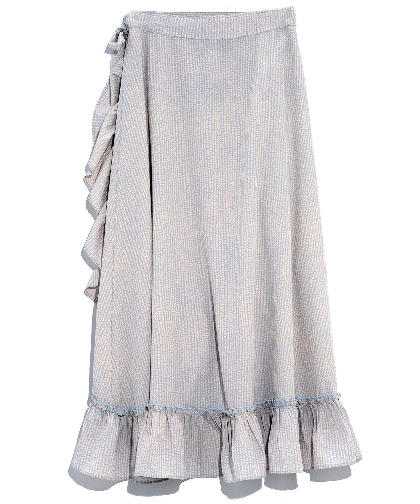 Seersucker Wrap Skirt in color Ripple