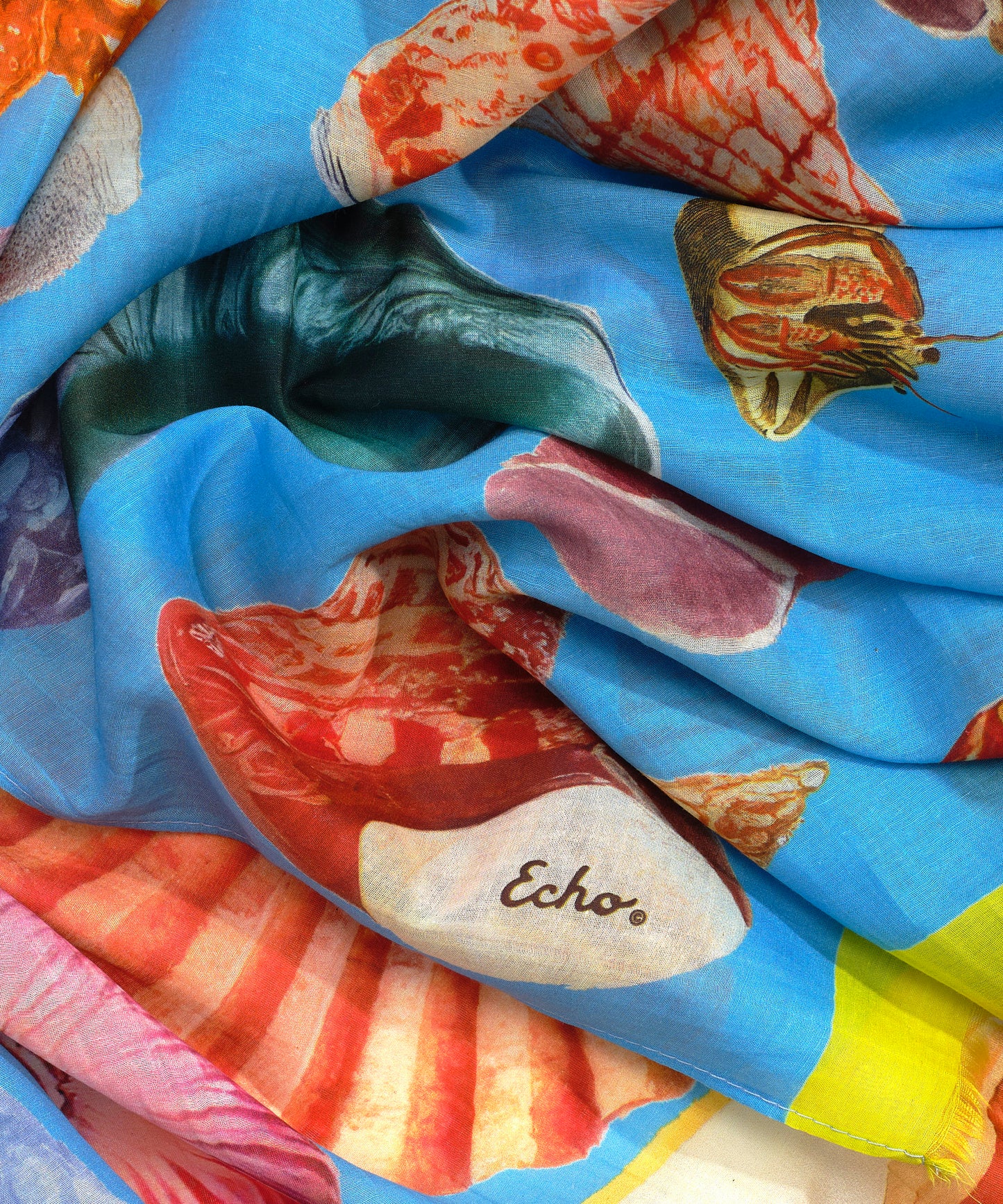 Sea Treasures Pareo Sarong Scarf in color Hawaiian Ocean
