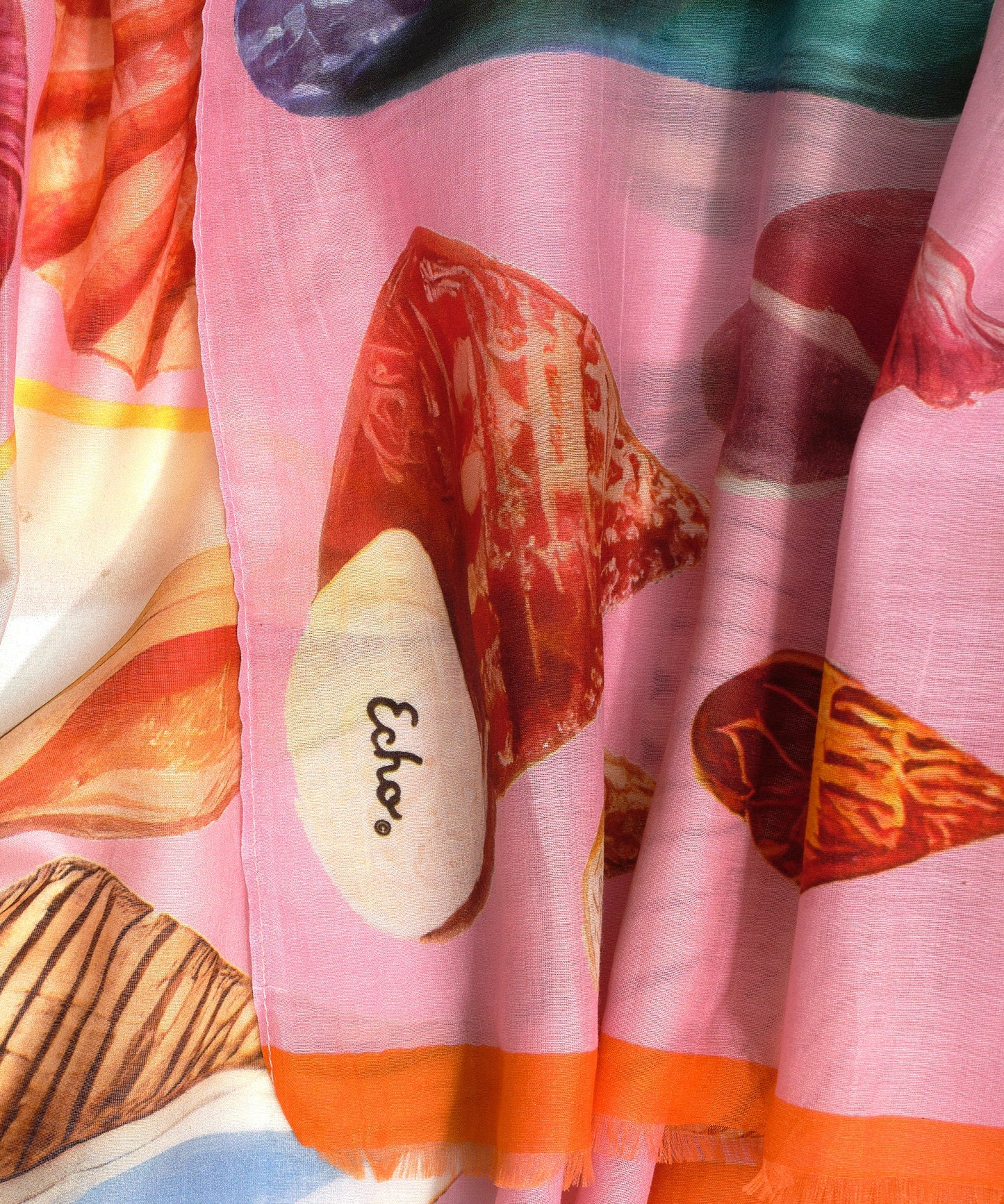 Sea Treasures Pareo Sarong Scarf in color peony