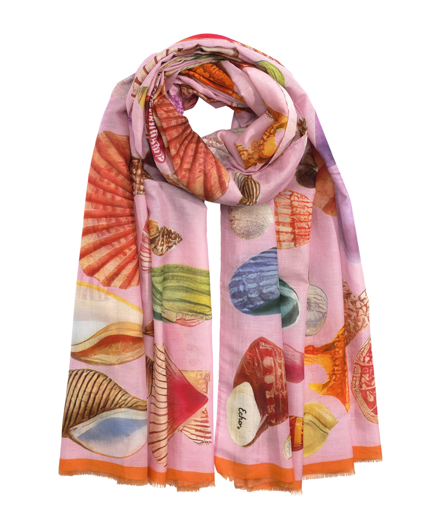 Sea Treasures Pareo Sarong Scarf in color peony