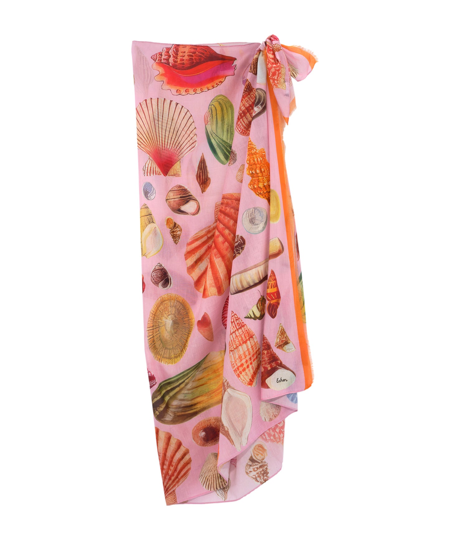 Sea Treasures Pareo Sarong Scarf in color peony
