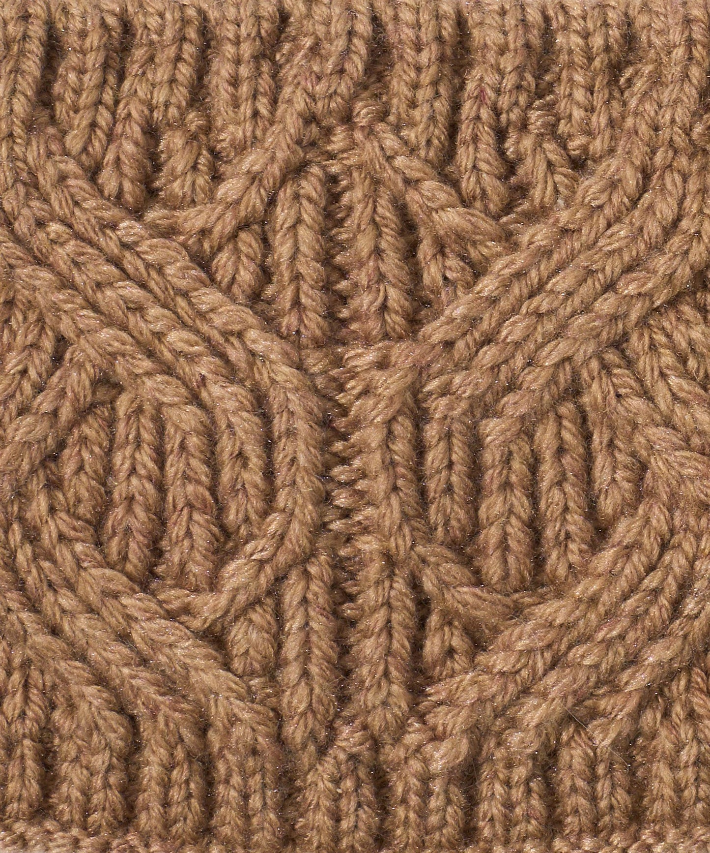Loopy Cable Headband in color Camel Heather