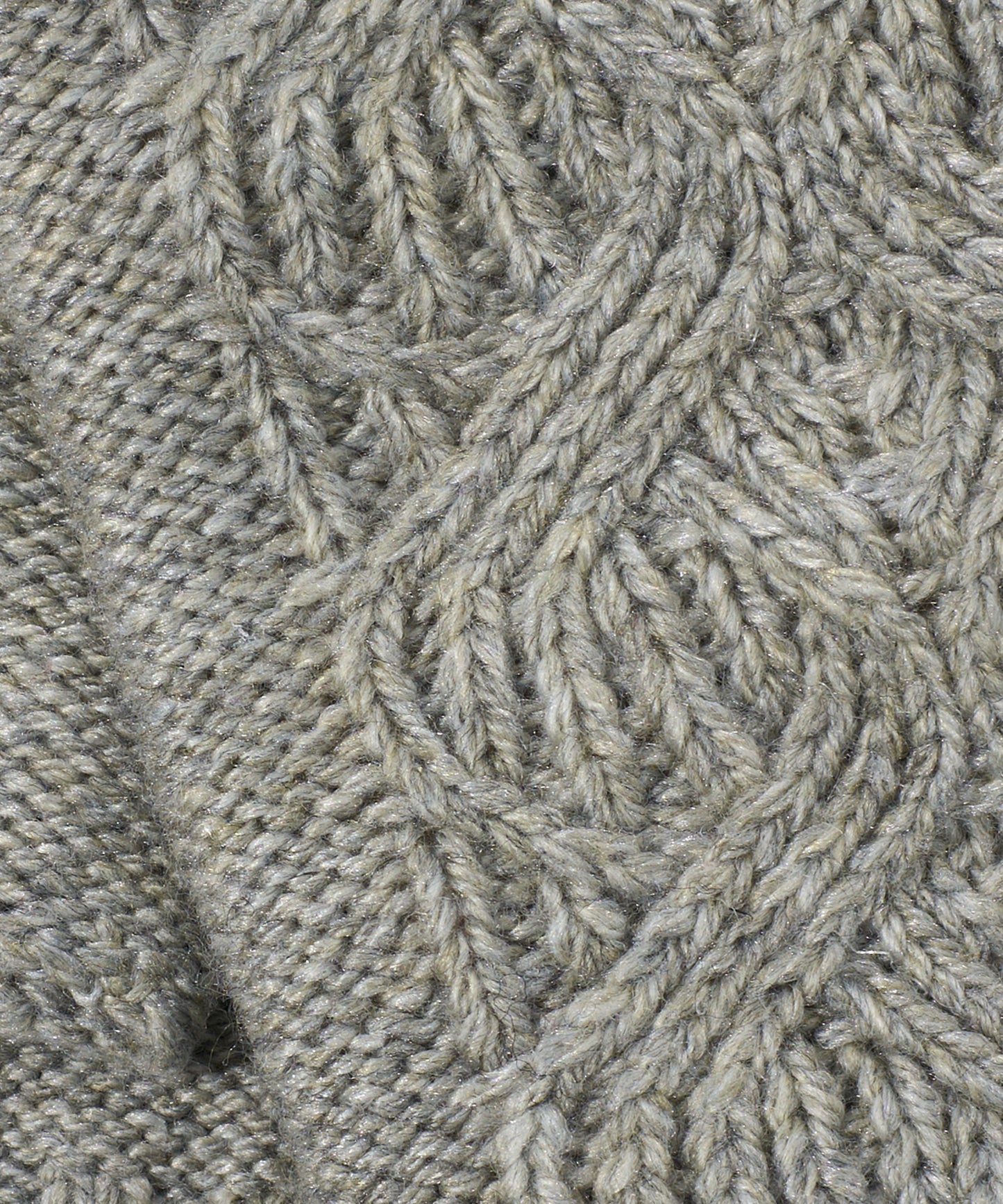 Loopy Cable Handwarmer in color Silver