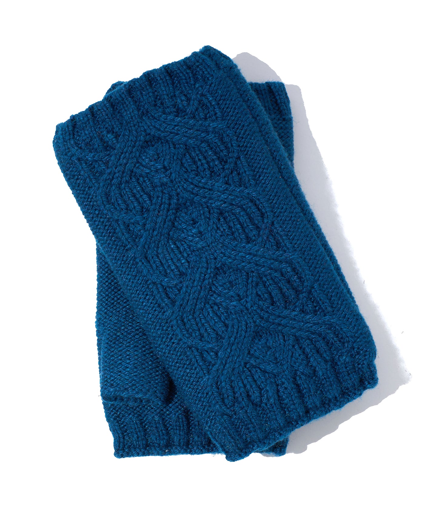 Loopy Cable Handwarmer in color Poseidon