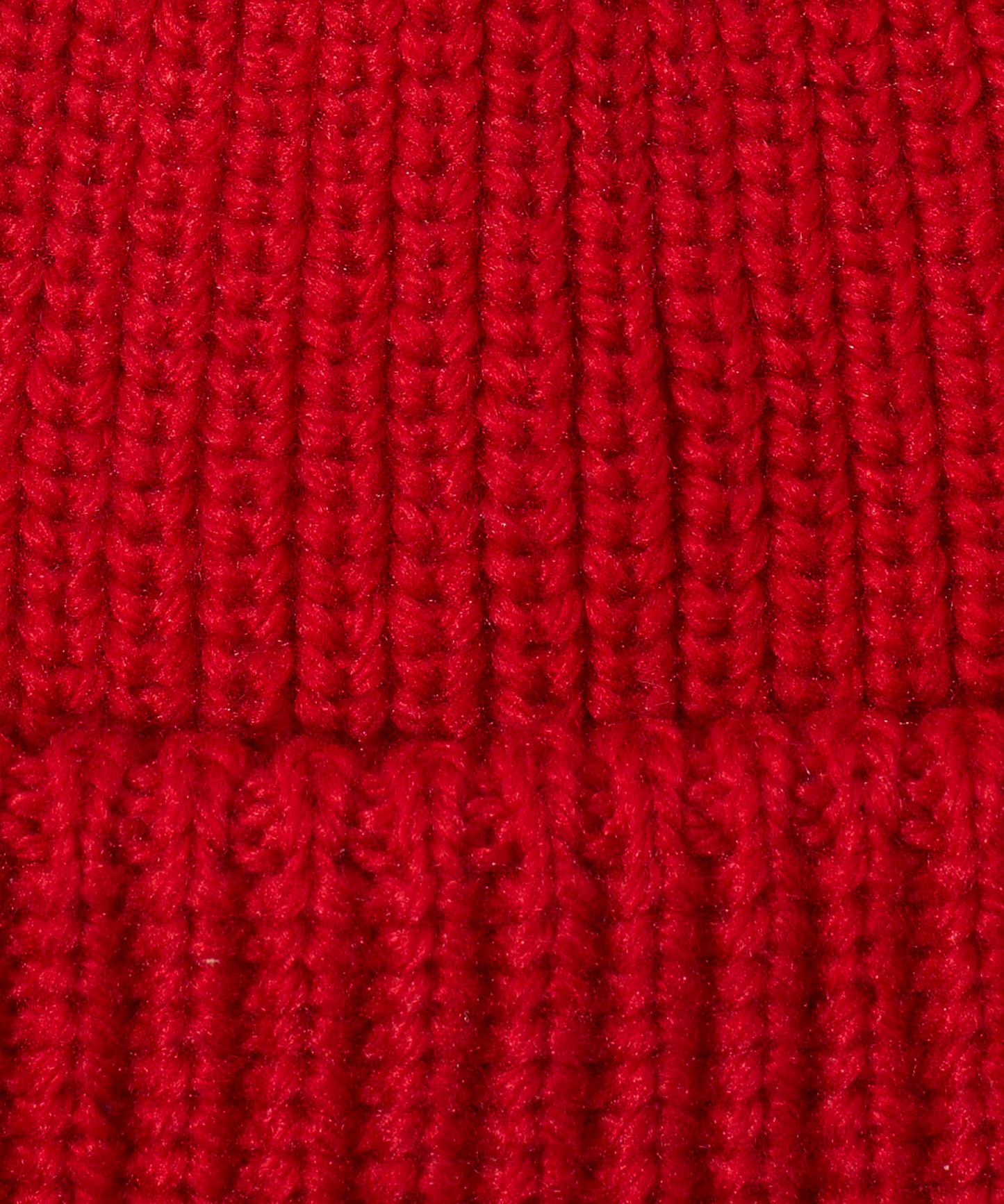 Perfect Ribbed Beanie in color Ruby Red