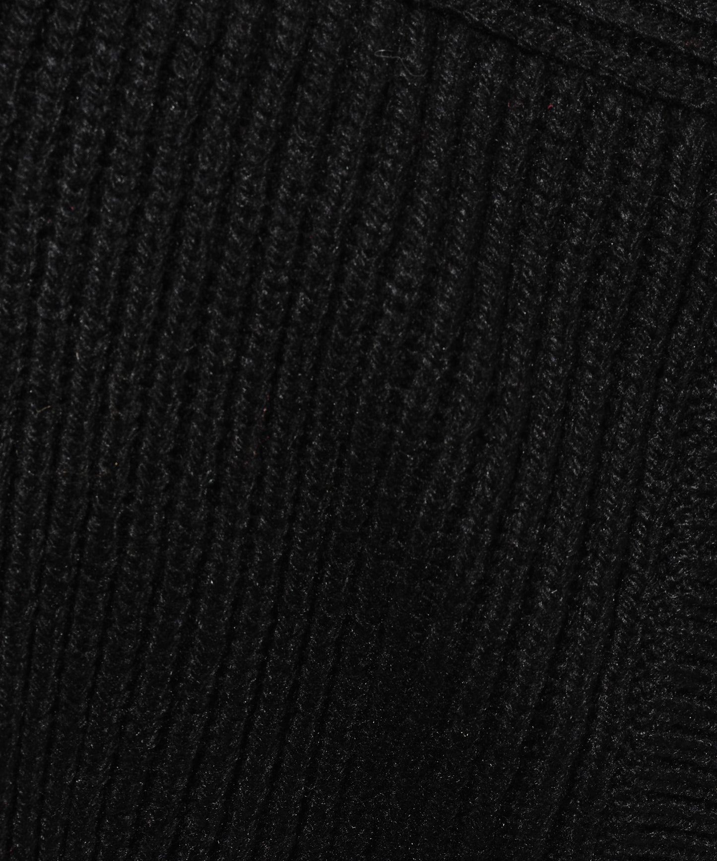 Perfect Ribbed Balaclava in color Black