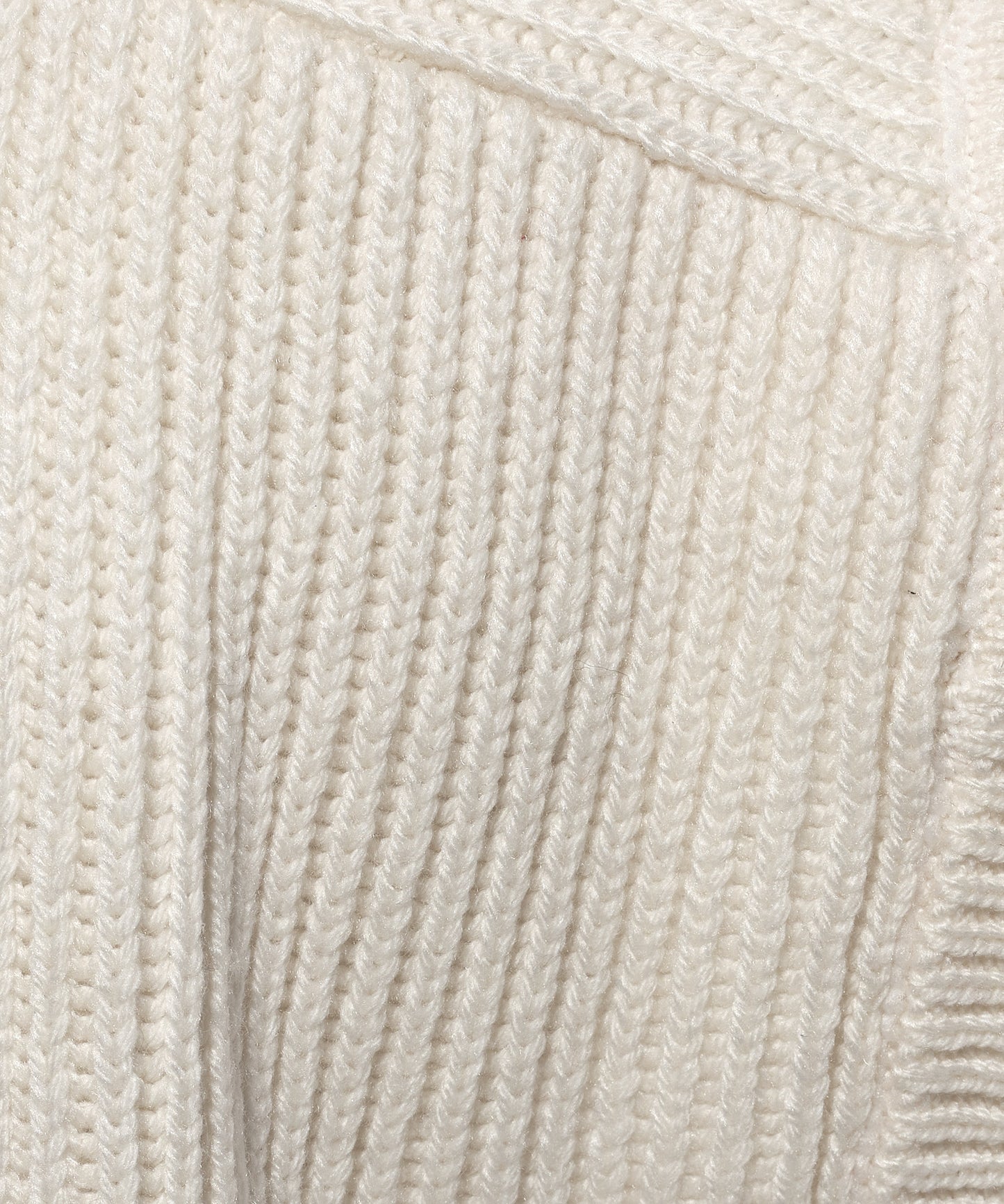 Perfect Ribbed Balaclava in color Ivory