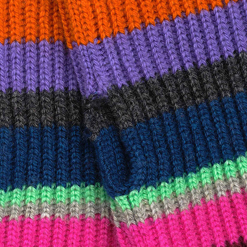 Superfine Stripe Arm Warmers in color Multi