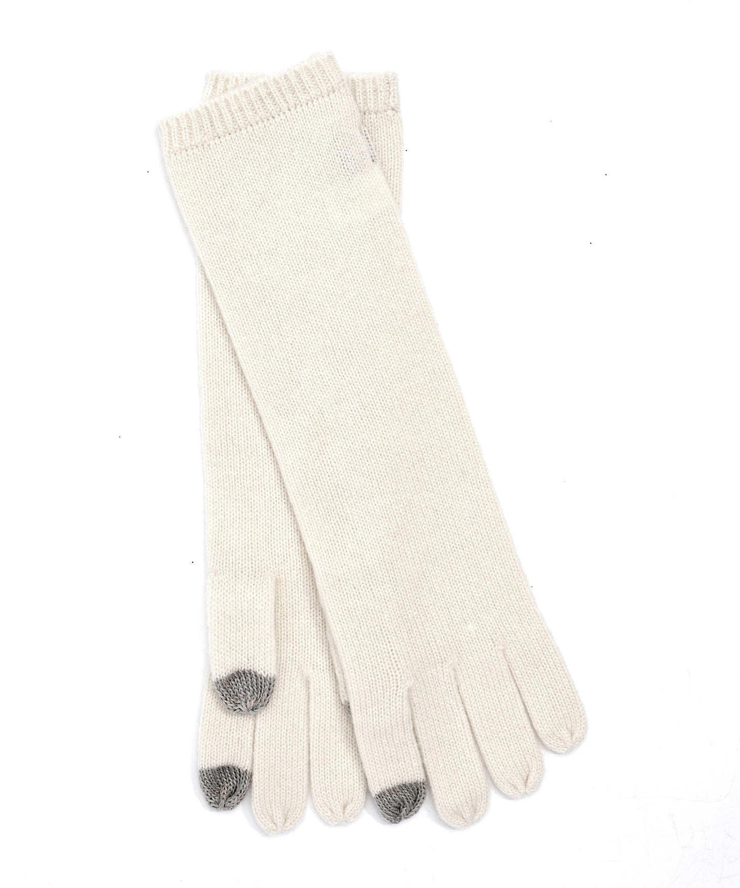 Cashmere Long Glove in color Cream