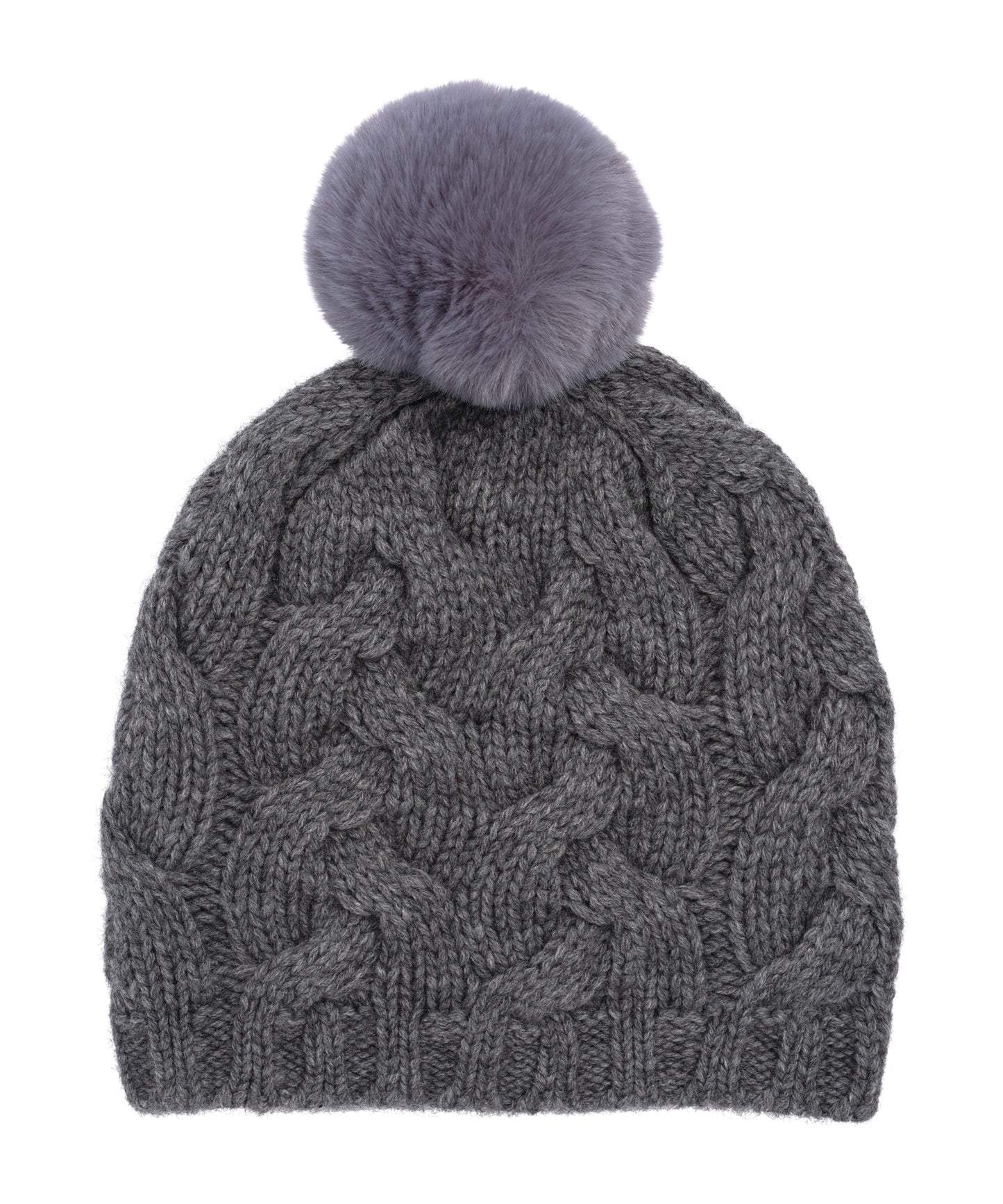 Park Cable Beanie in color dark grey