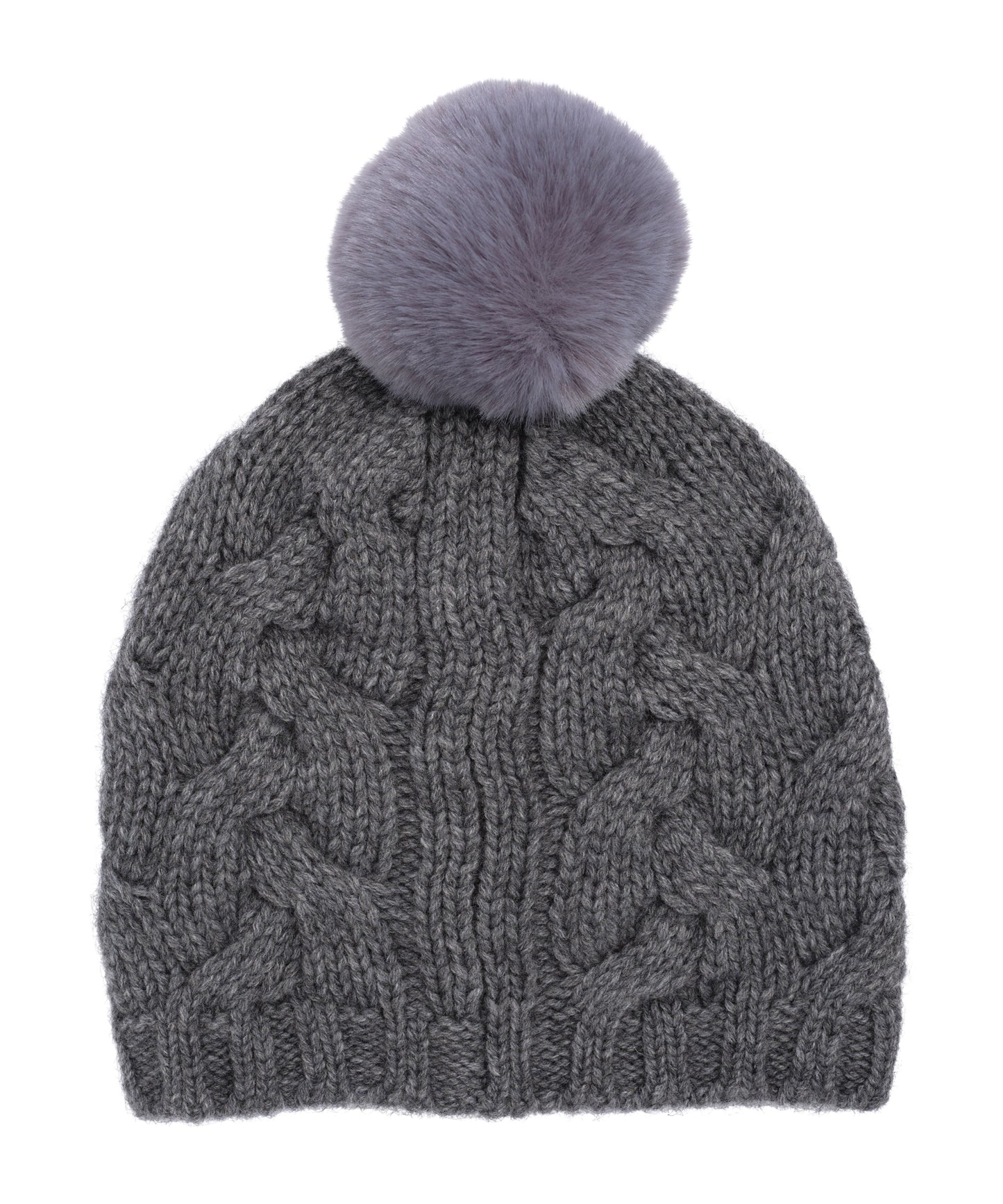 Park Cable Beanie in color dark grey