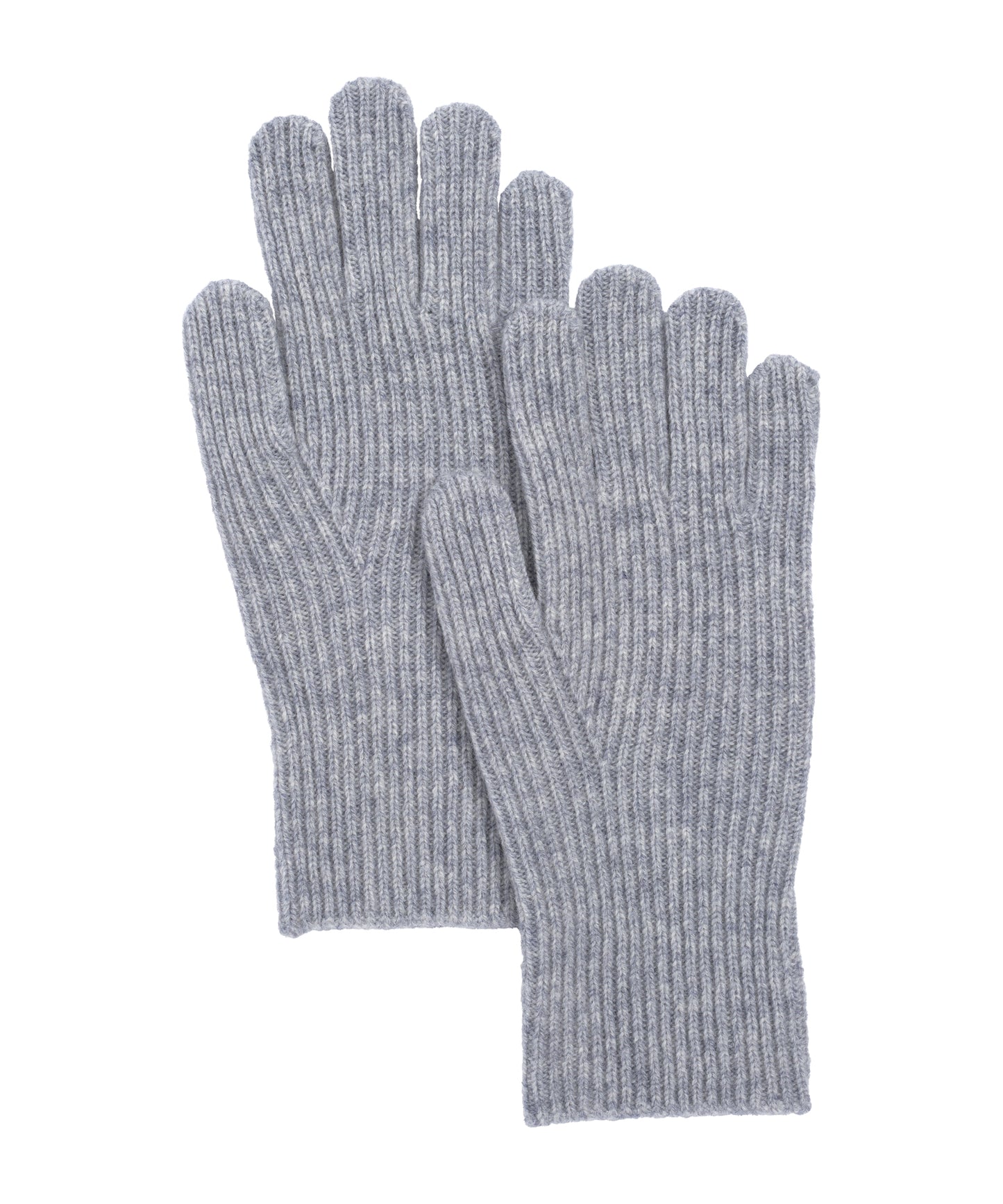Ribbed Glove in color silver