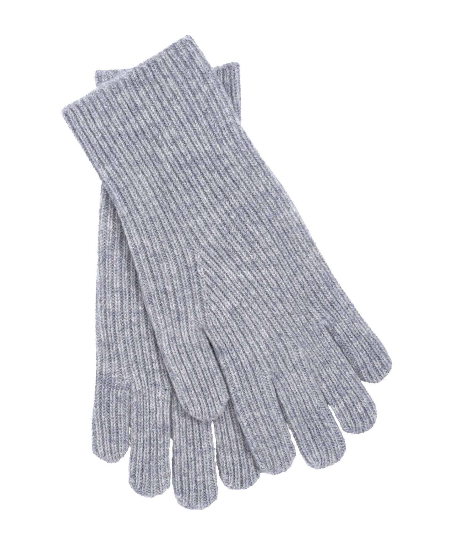 Ribbed Glove in color silver