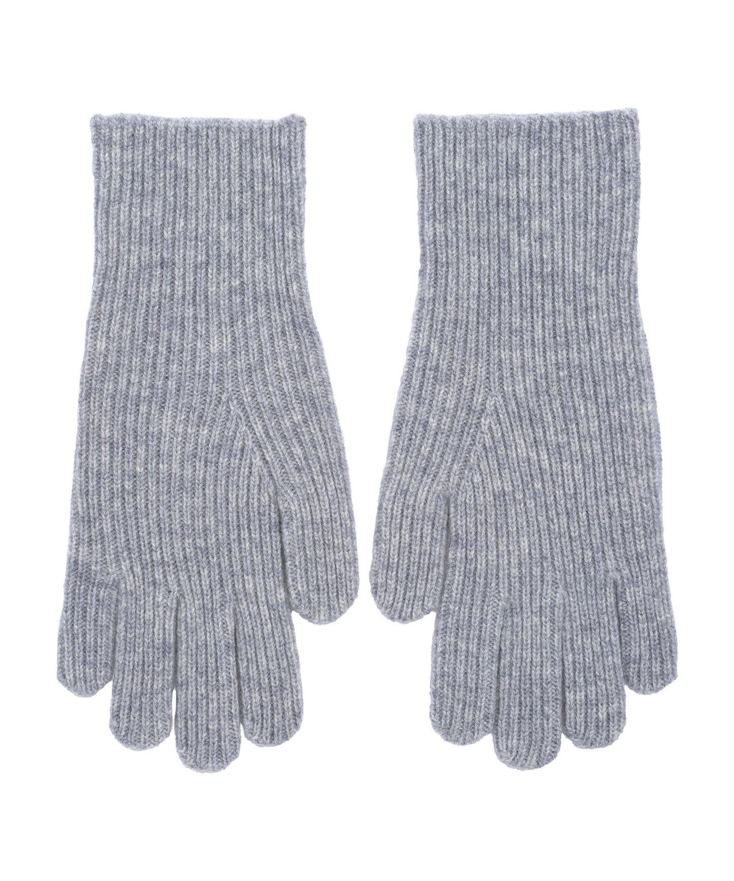 Ribbed Glove in color silver