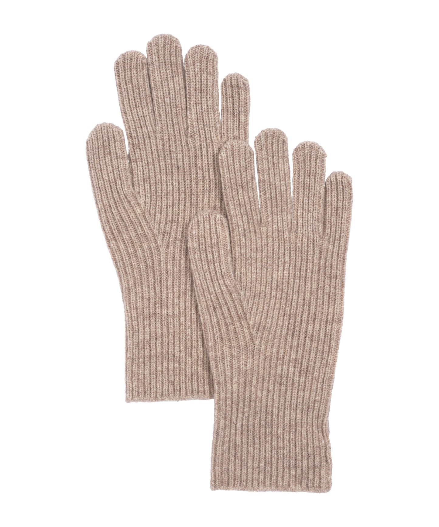 Ribbed Glove in color pebble