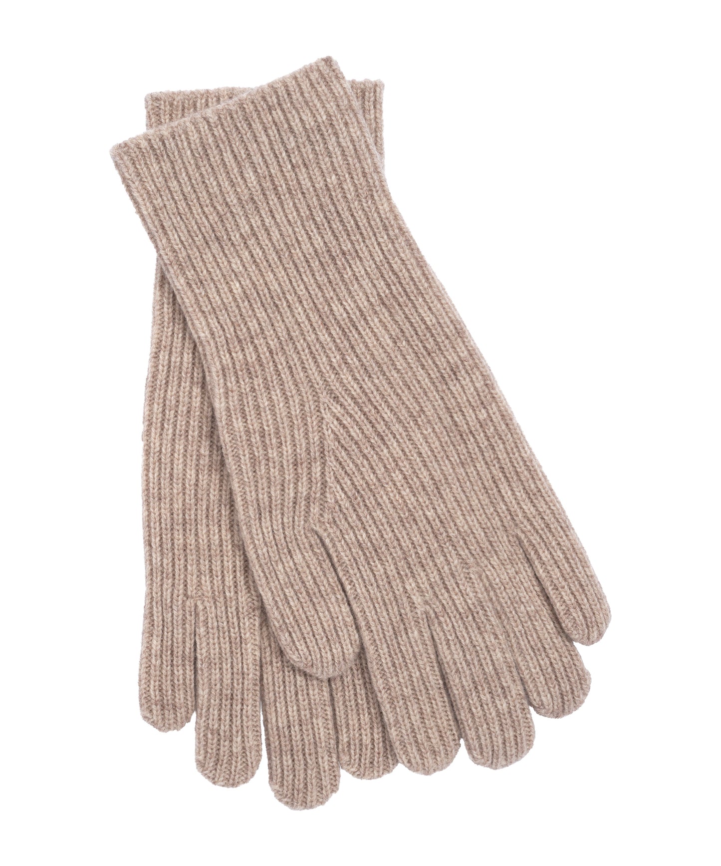 Ribbed Glove in color pebble