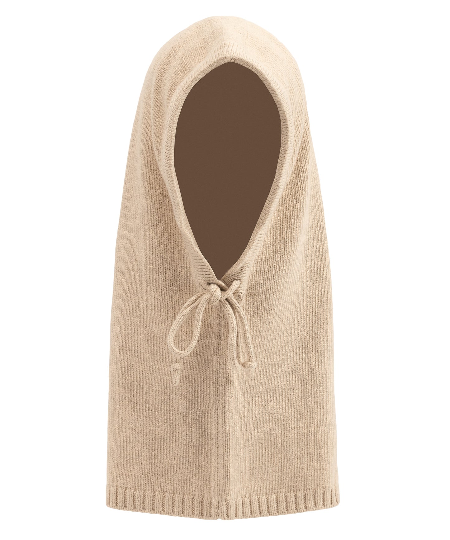 Drapey Balaclava in color cream