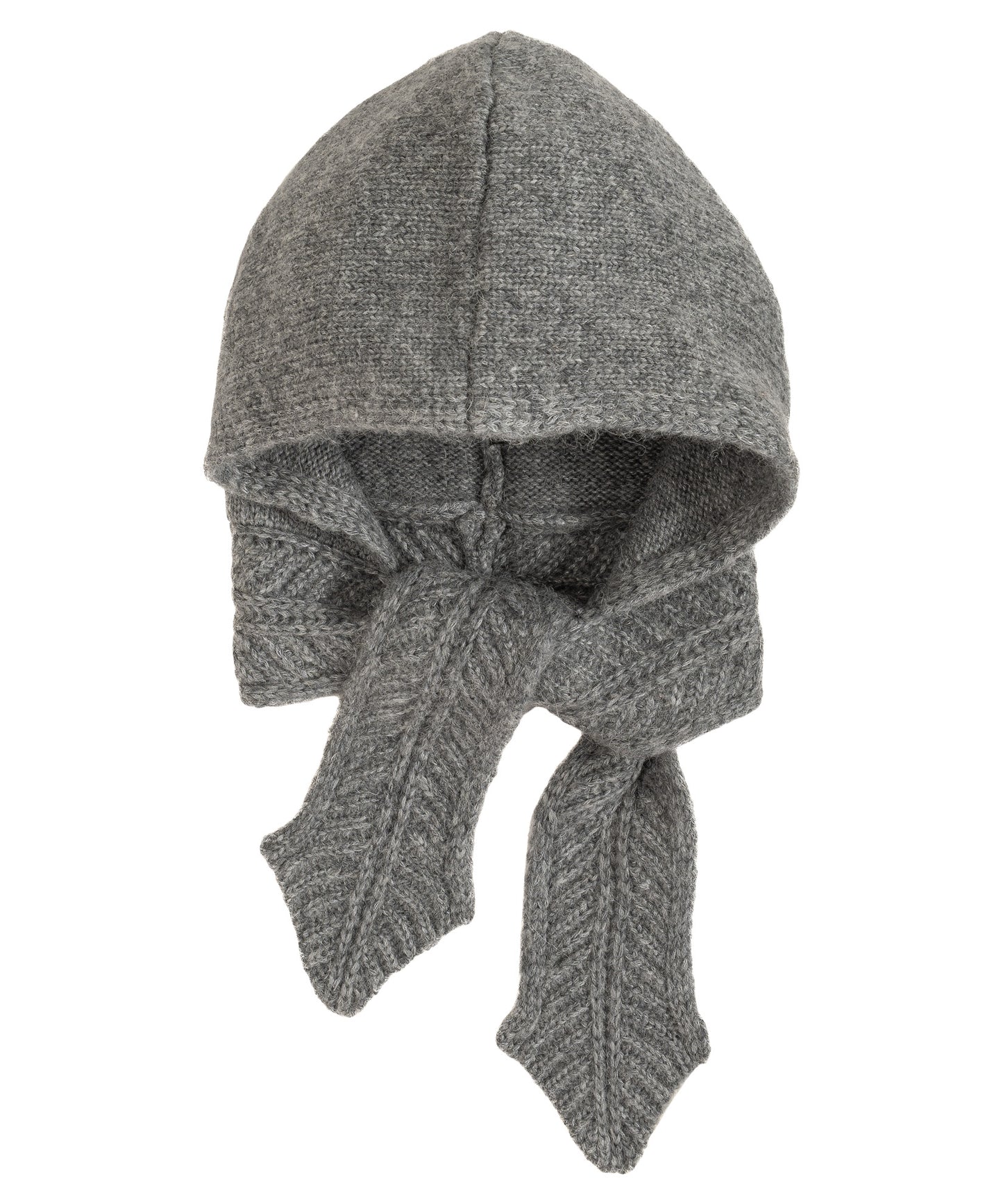 Fuzzy Scarf Hood in color silver/grey