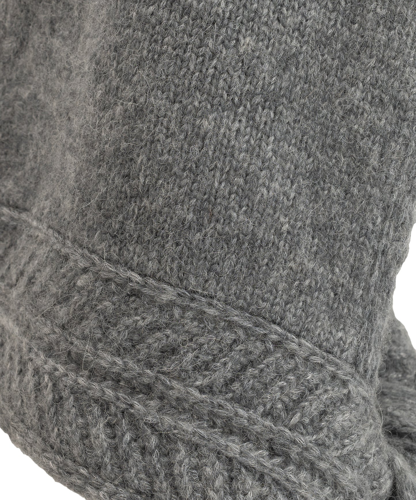 Fuzzy Scarf Hood in color silver/grey