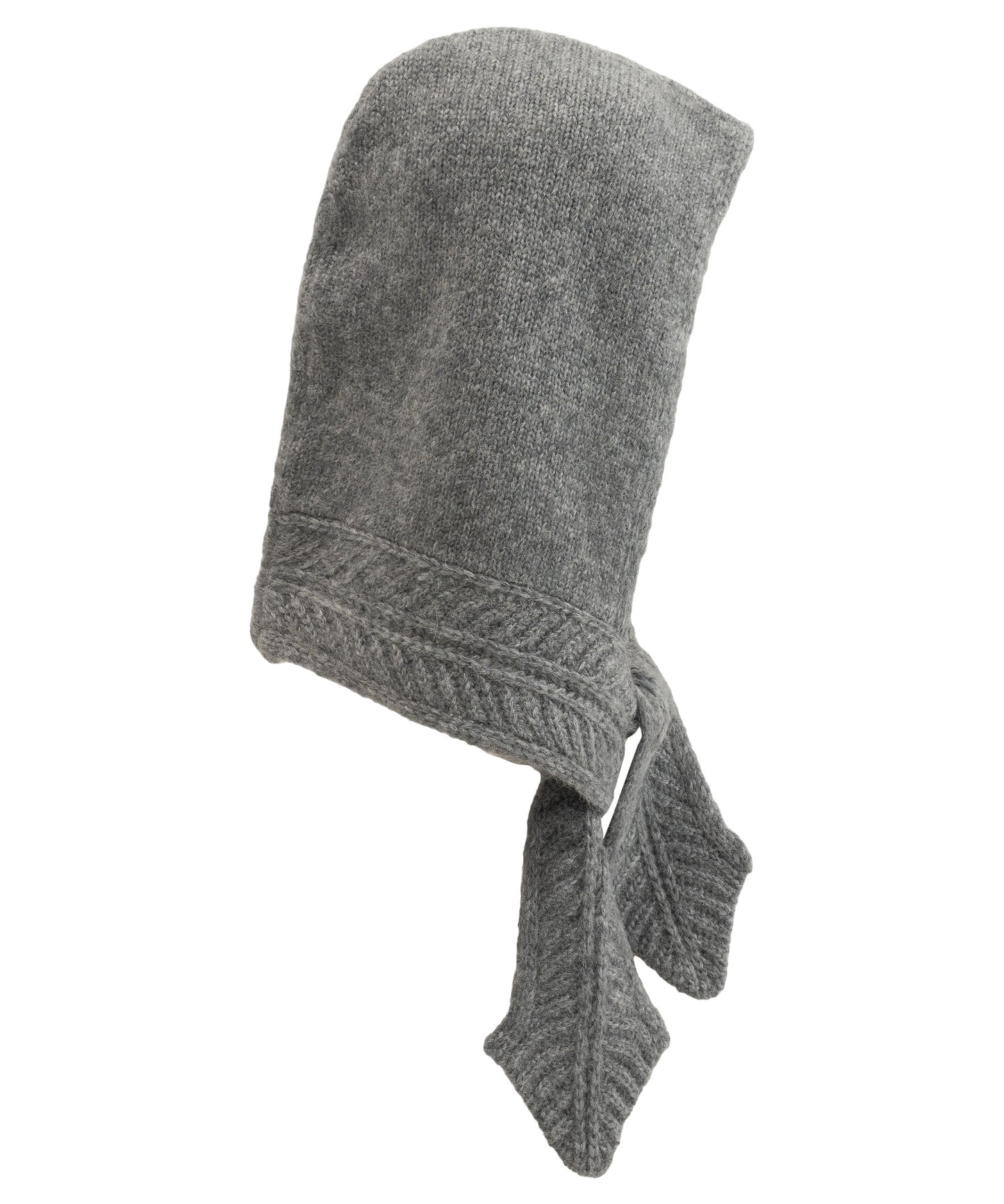 Fuzzy Scarf Hood in color silver/grey