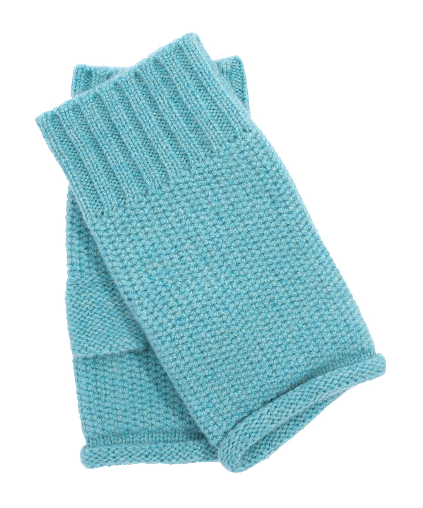 The Crosby Handwarmer in color spearmint/blue