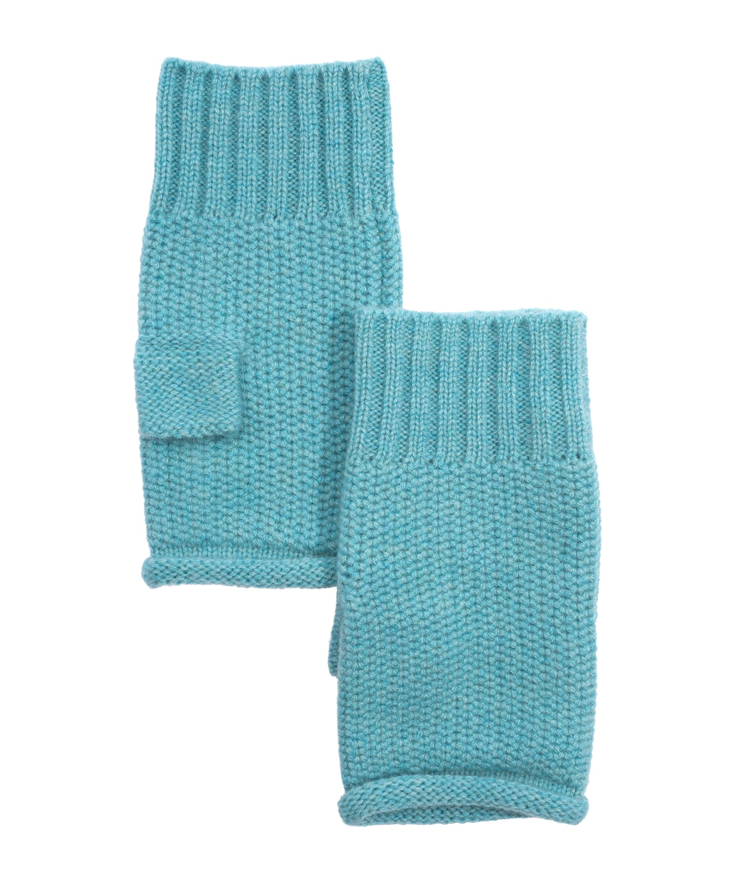 The Crosby Handwarmer in color spearmint/blue