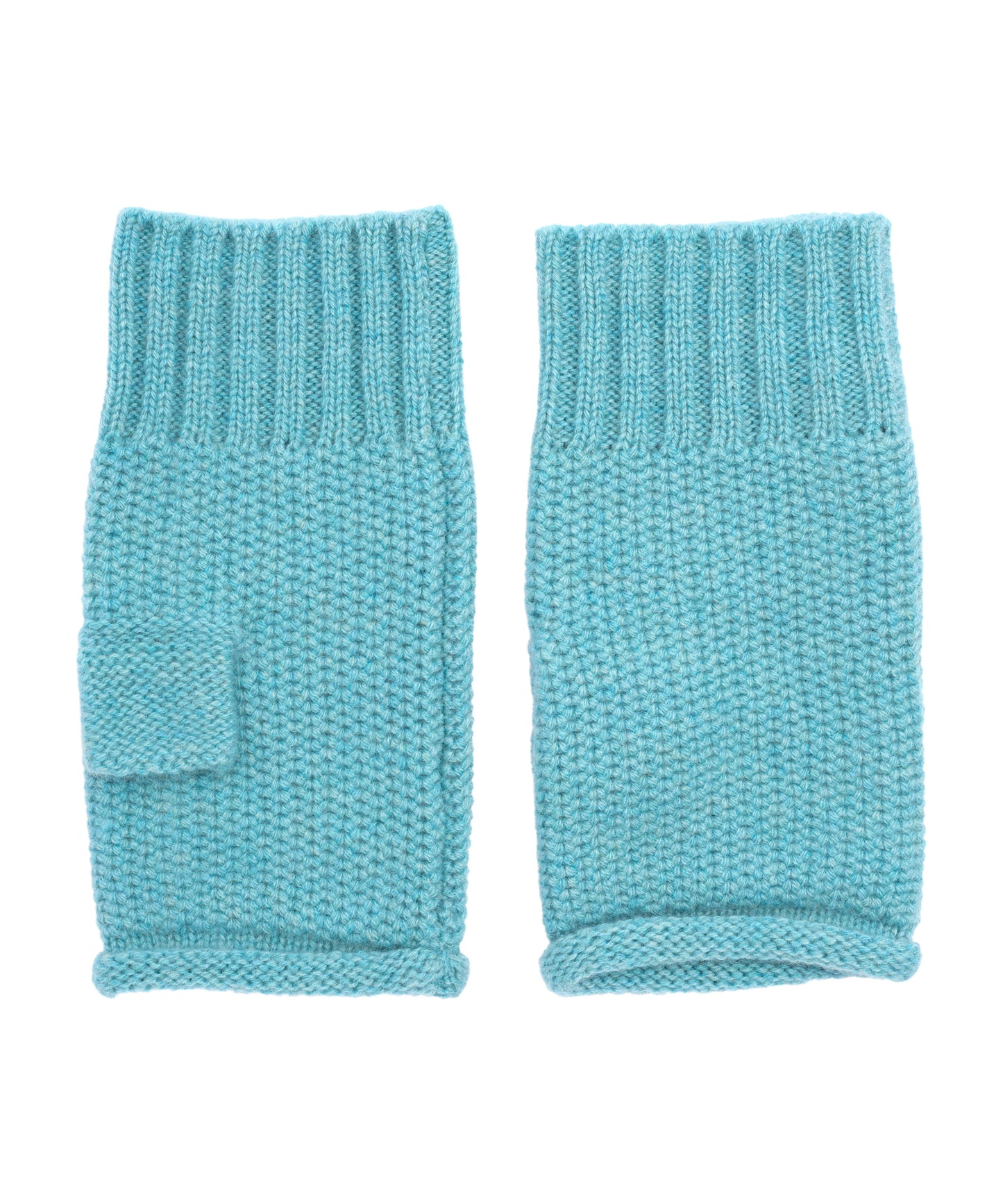 The Crosby Handwarmer in color spearmint/blue