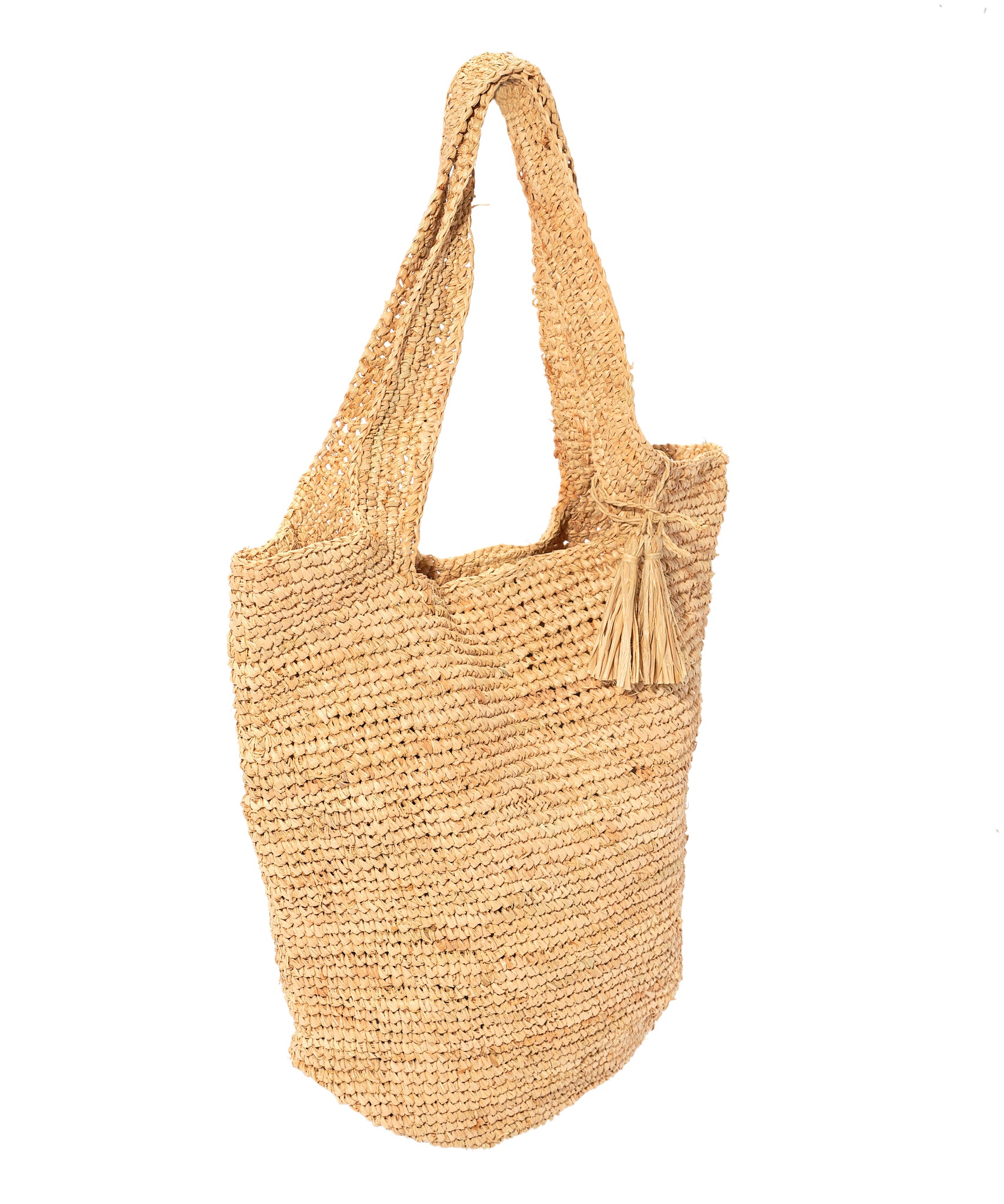 Raffia Packable Tote in color Natural