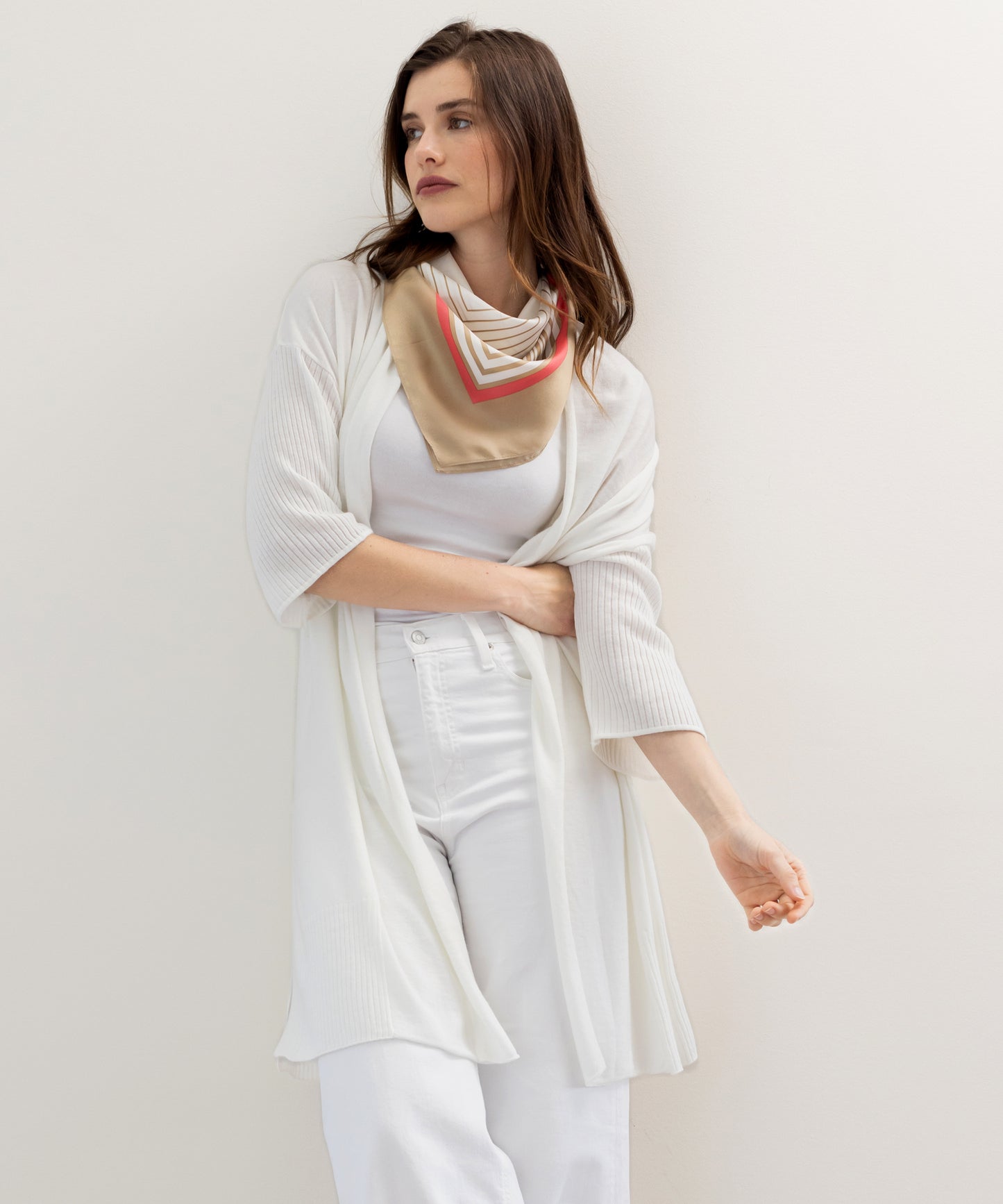 Echo Essentials Open Cardigan in color Cream