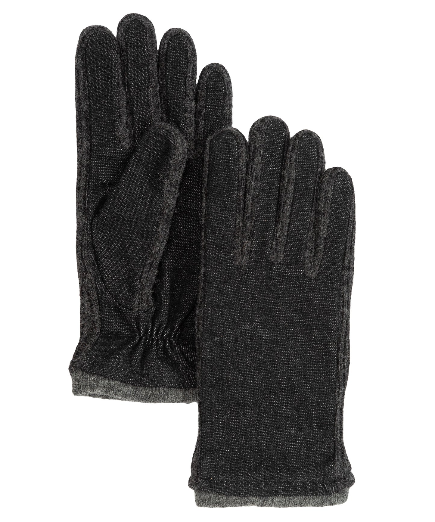 Denim Combo Glove in color black