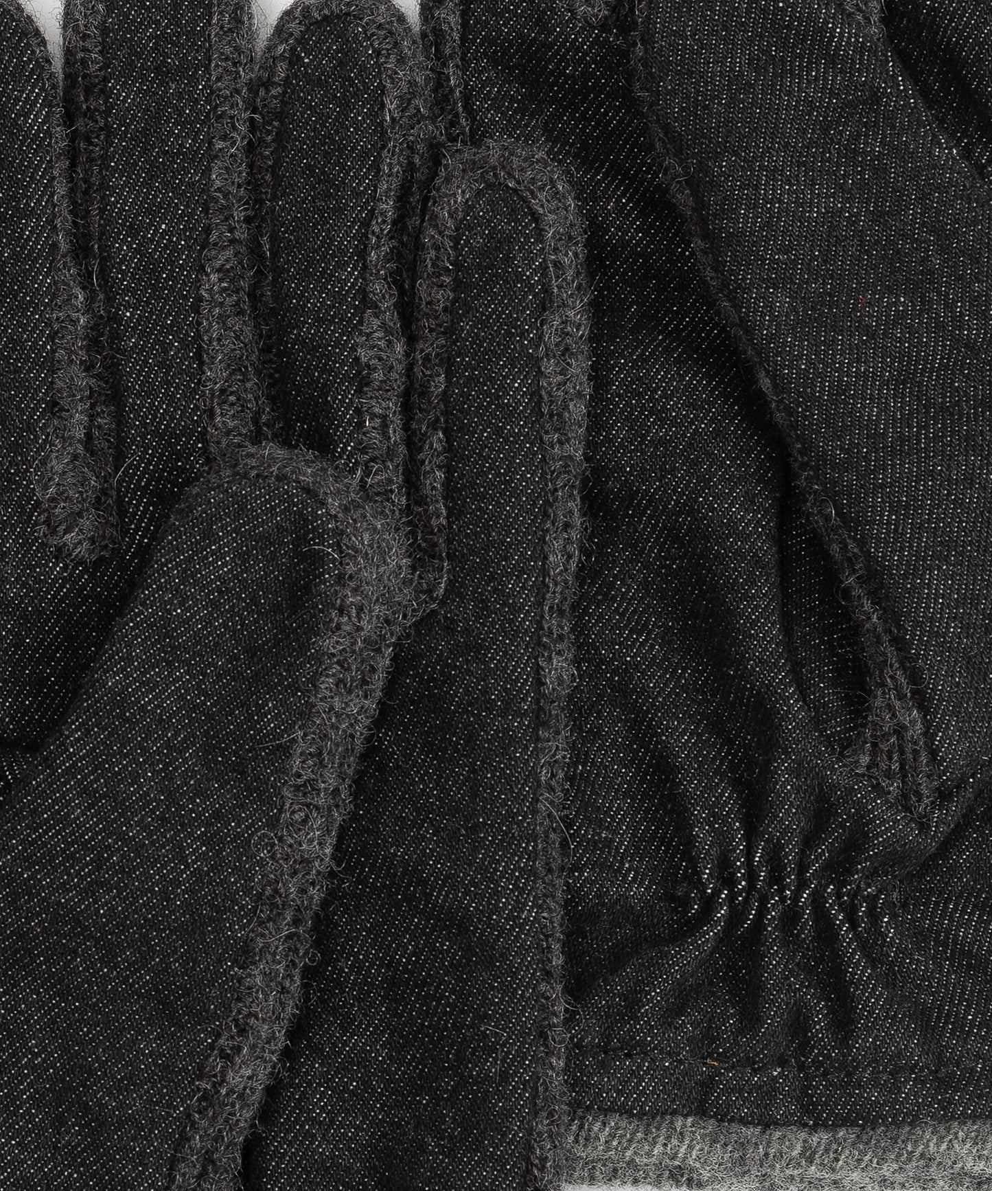 Denim Combo Glove in color black