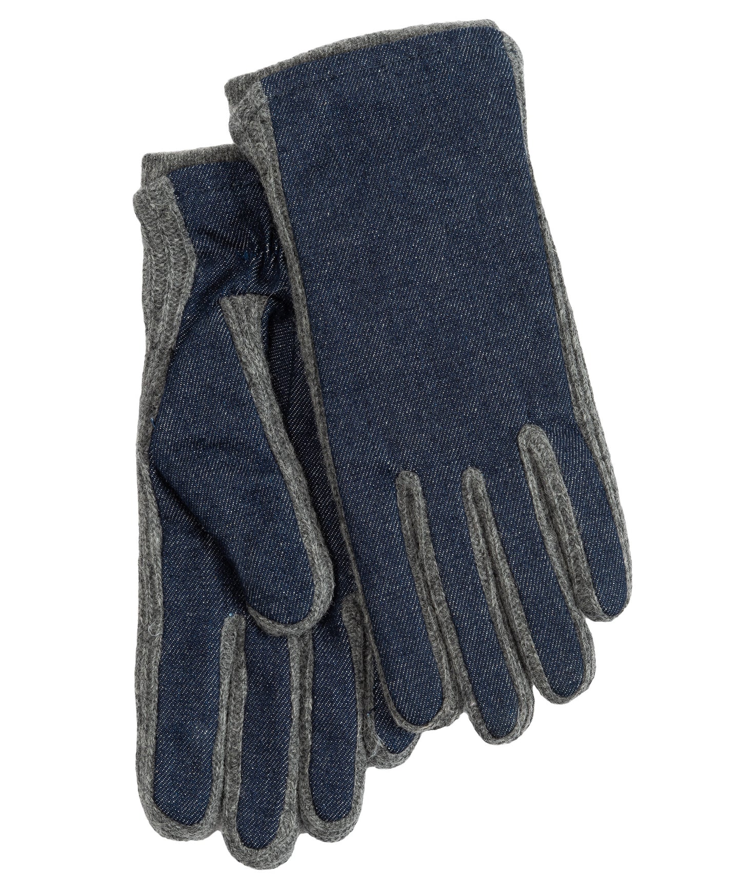 Denim Combo Glove in color navy/denim