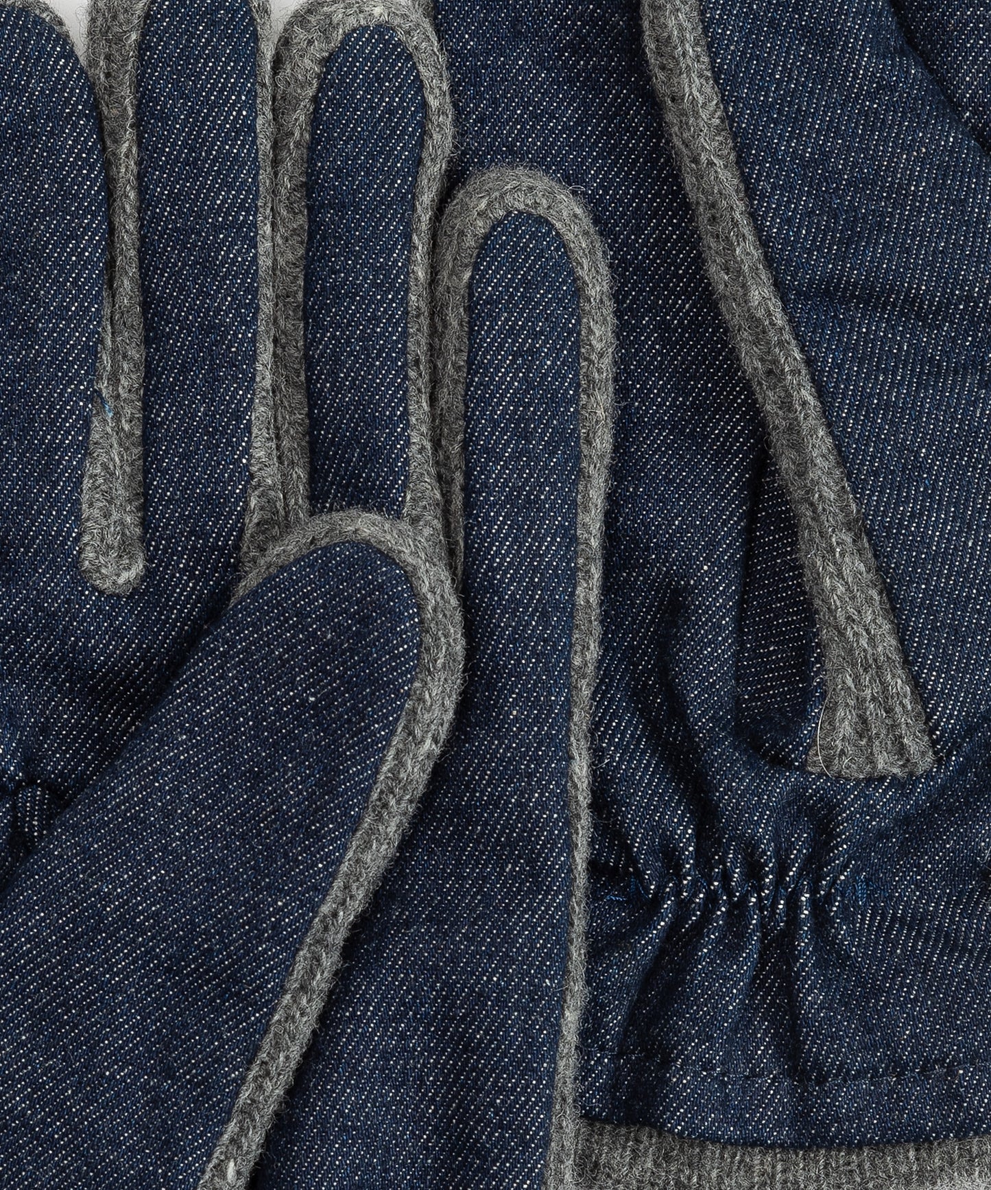 Denim Combo Glove in color navy/denim