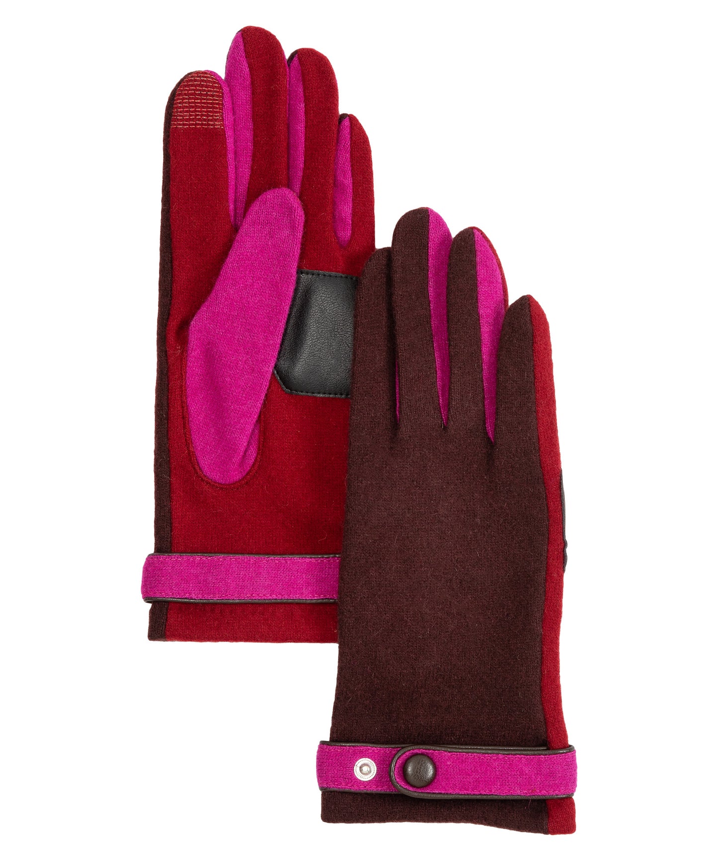 Adjustable Belt Glove in color winter berry