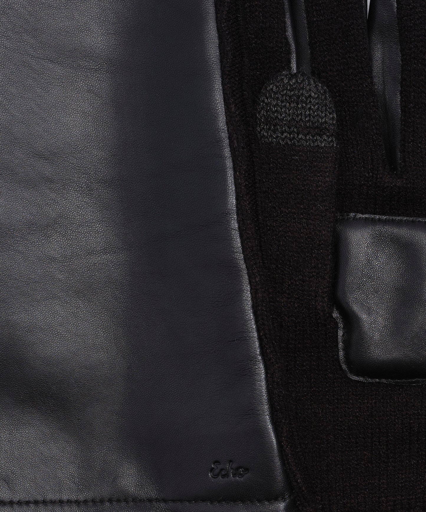 Fully Long Leather Glove in color black