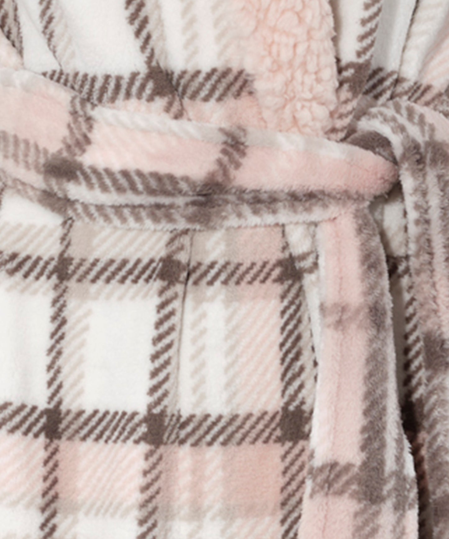 Artic Plaid Plush Robe in color Artic Plaid