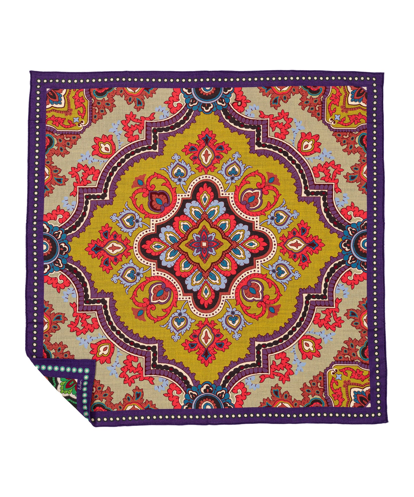 Paisley Medallion Square in color Multi