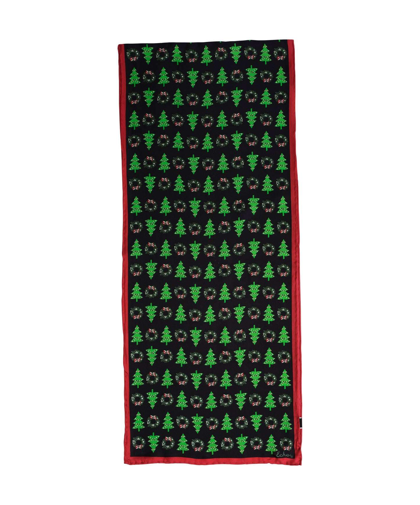 Christmas Scarf in color Black/Red
