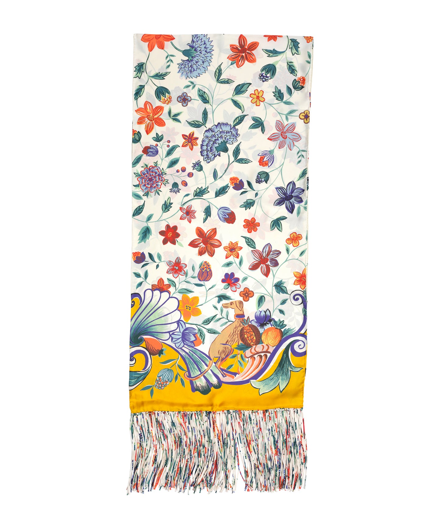 Park Stroll Silk Oblong Scarf in color multi