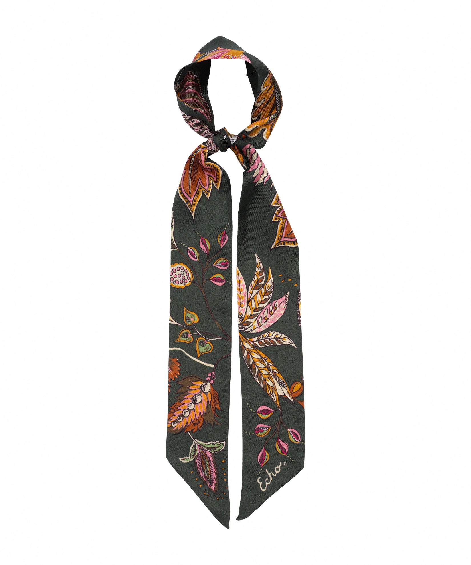 Falling Leaves Silk Ribbon Scarf – Echo