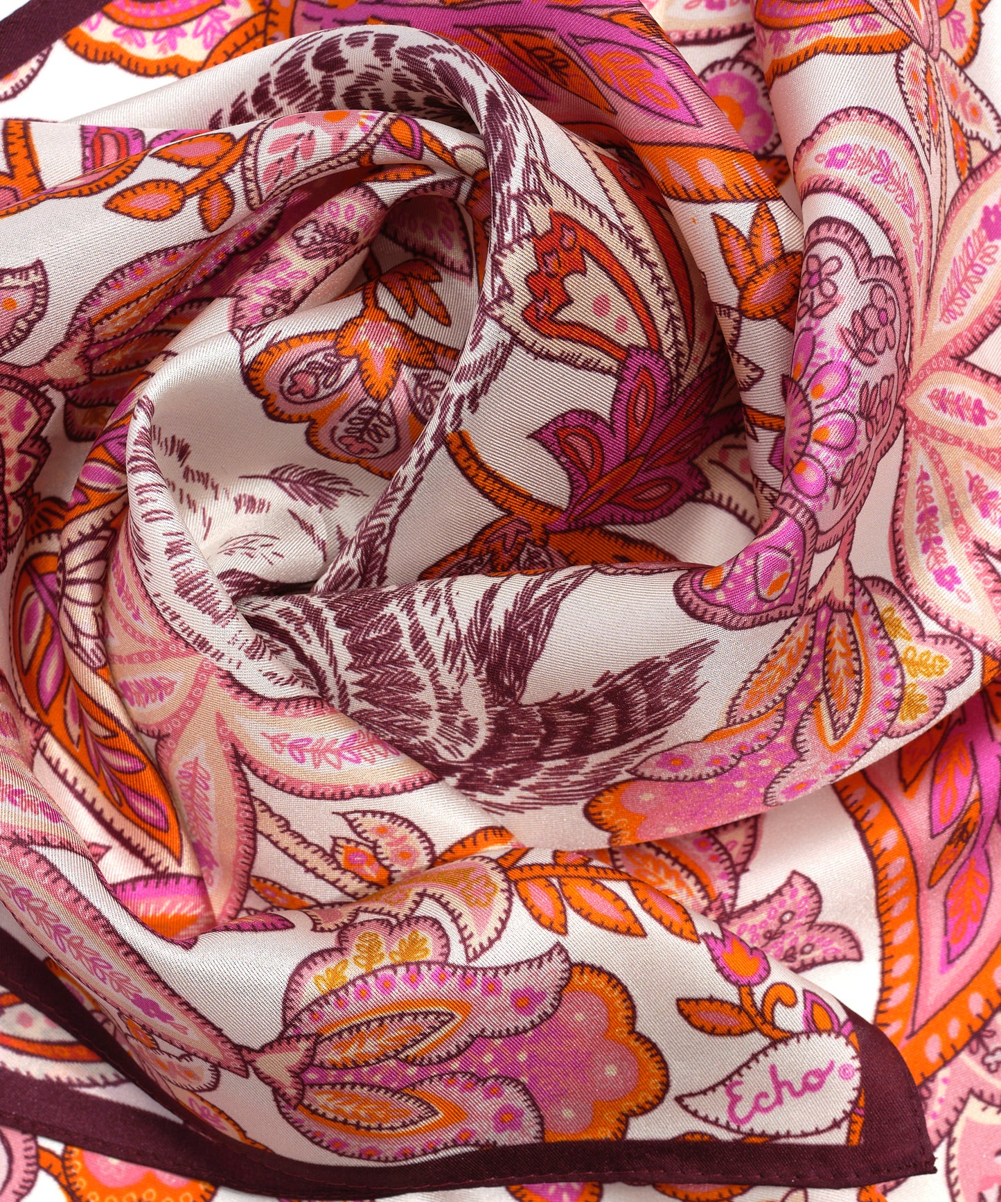 Flaco Silk Bandana in color rose violet