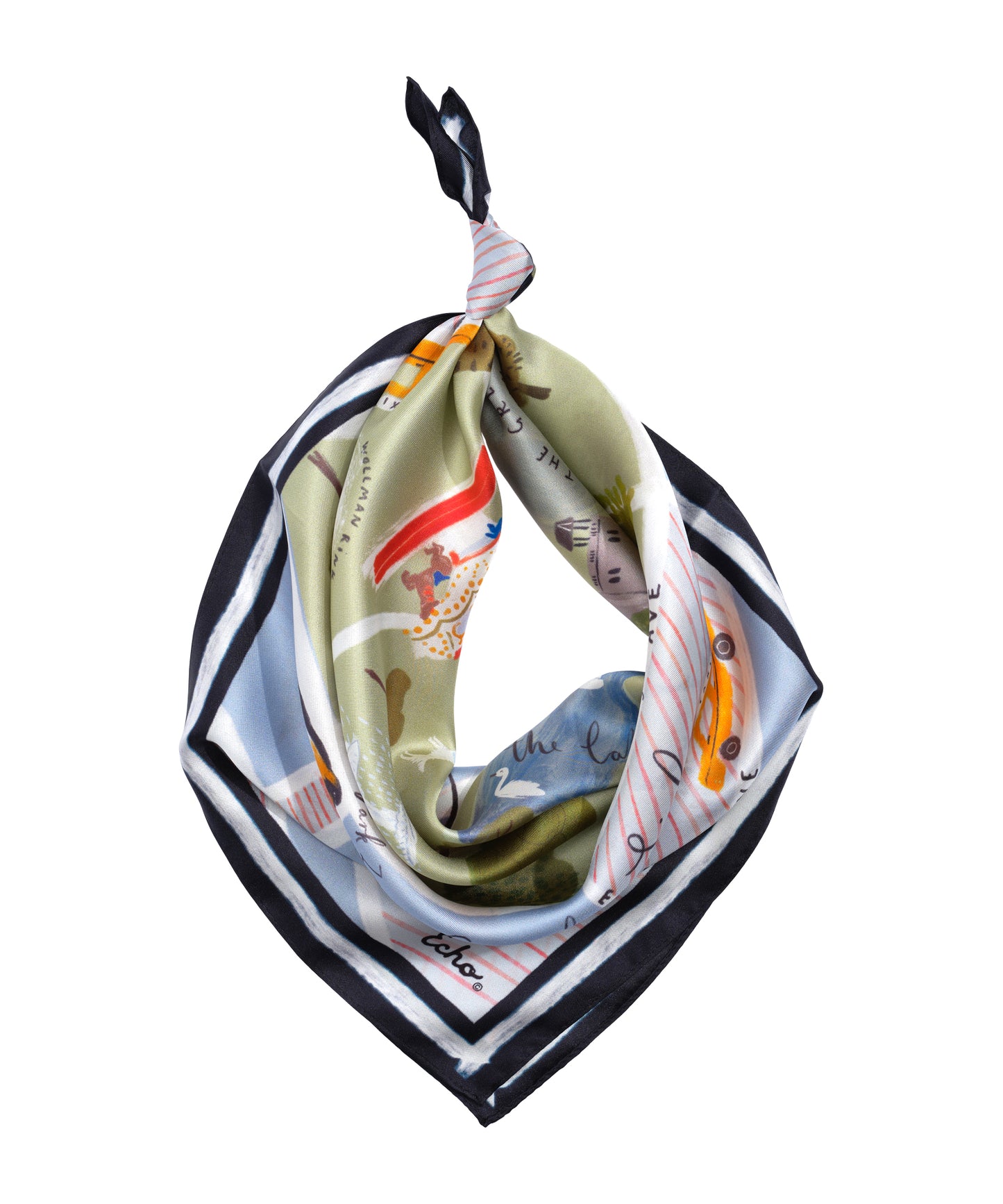 Central Park Silk Bandana in color french blue