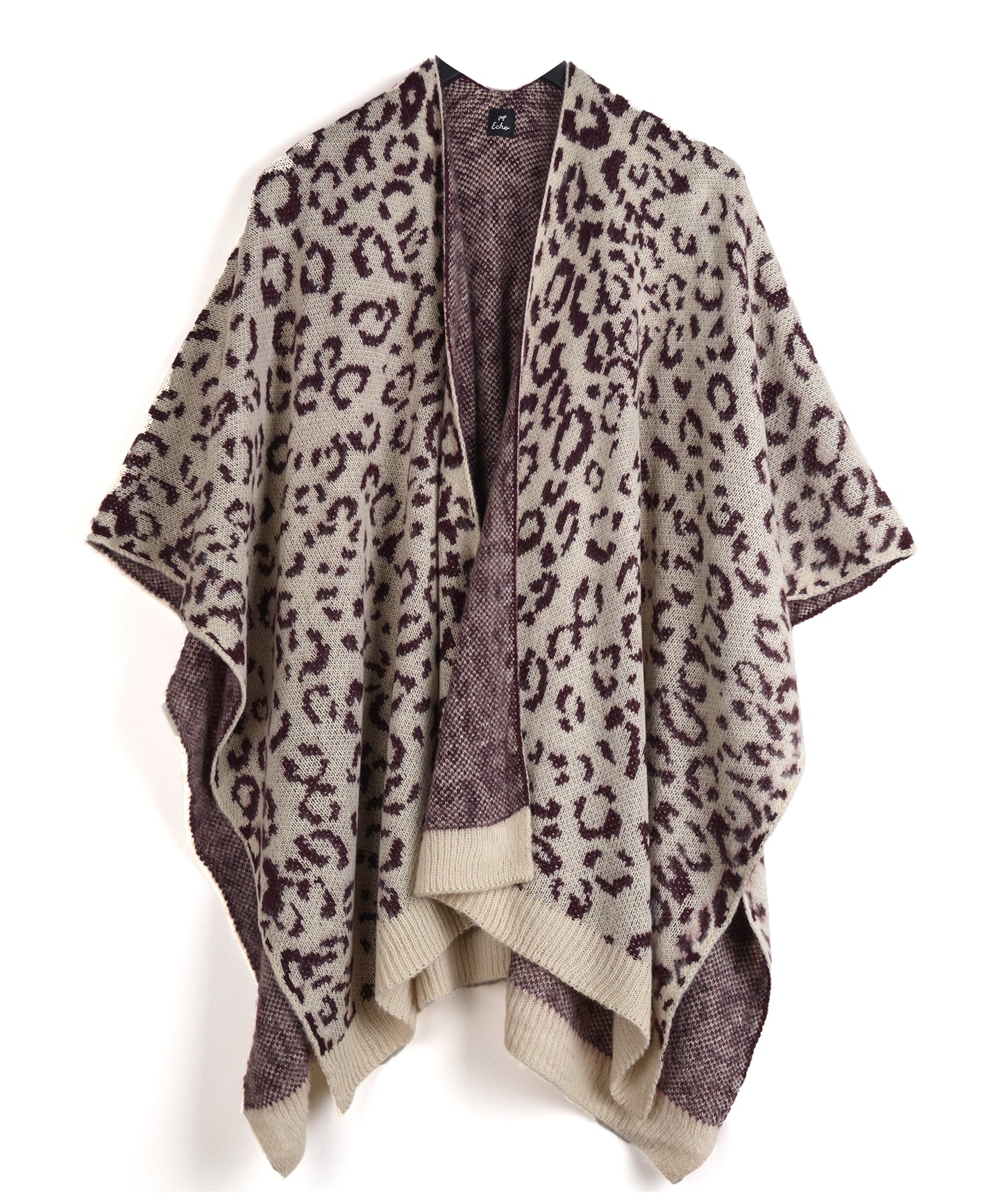 Animal Jacquard Ruana