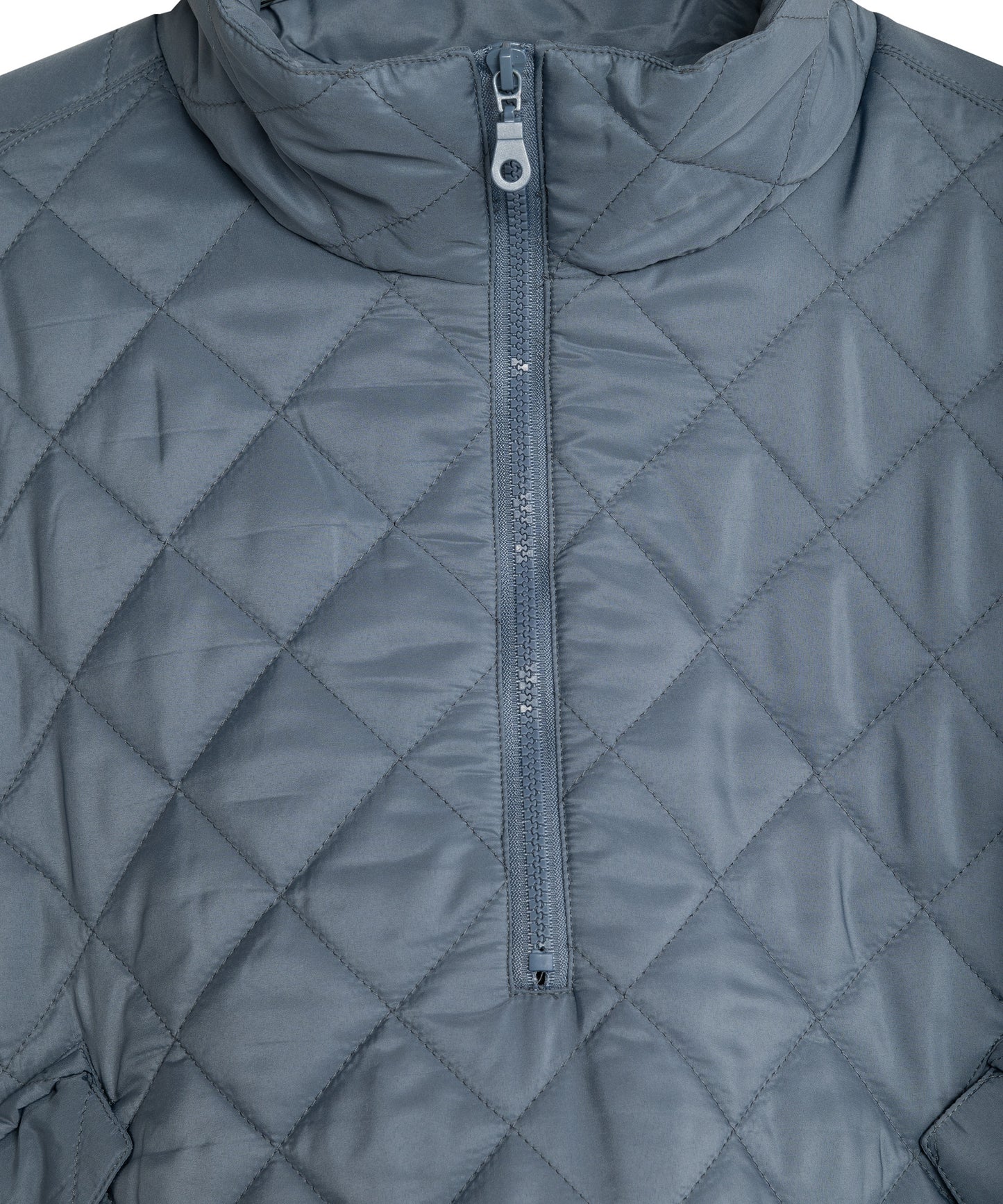 Quilted Poncho in color denim blue