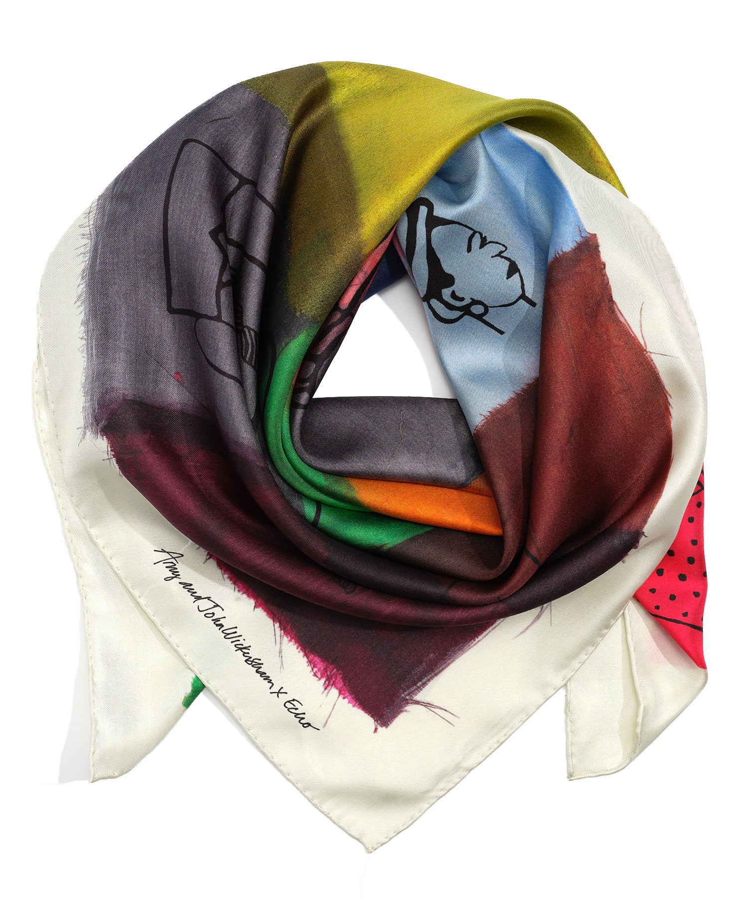 Amy & John Wickersham scarf in color multi