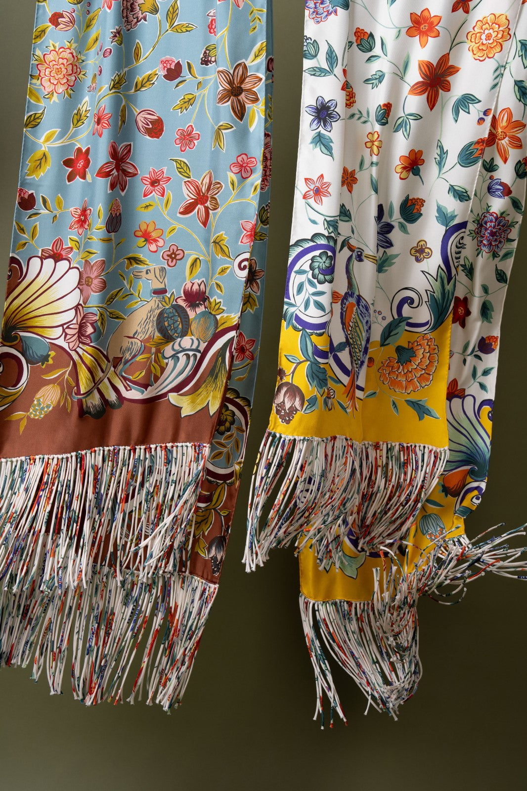 Park Stroll Silk Oblong Scarf in color multi