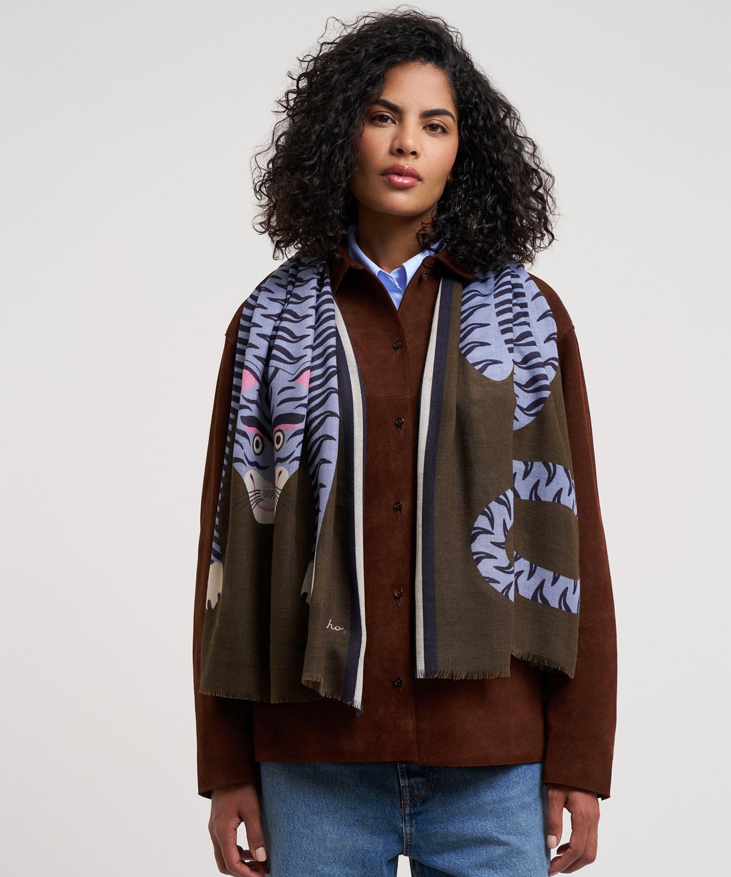 Hear Me Roar Wrap in color olive