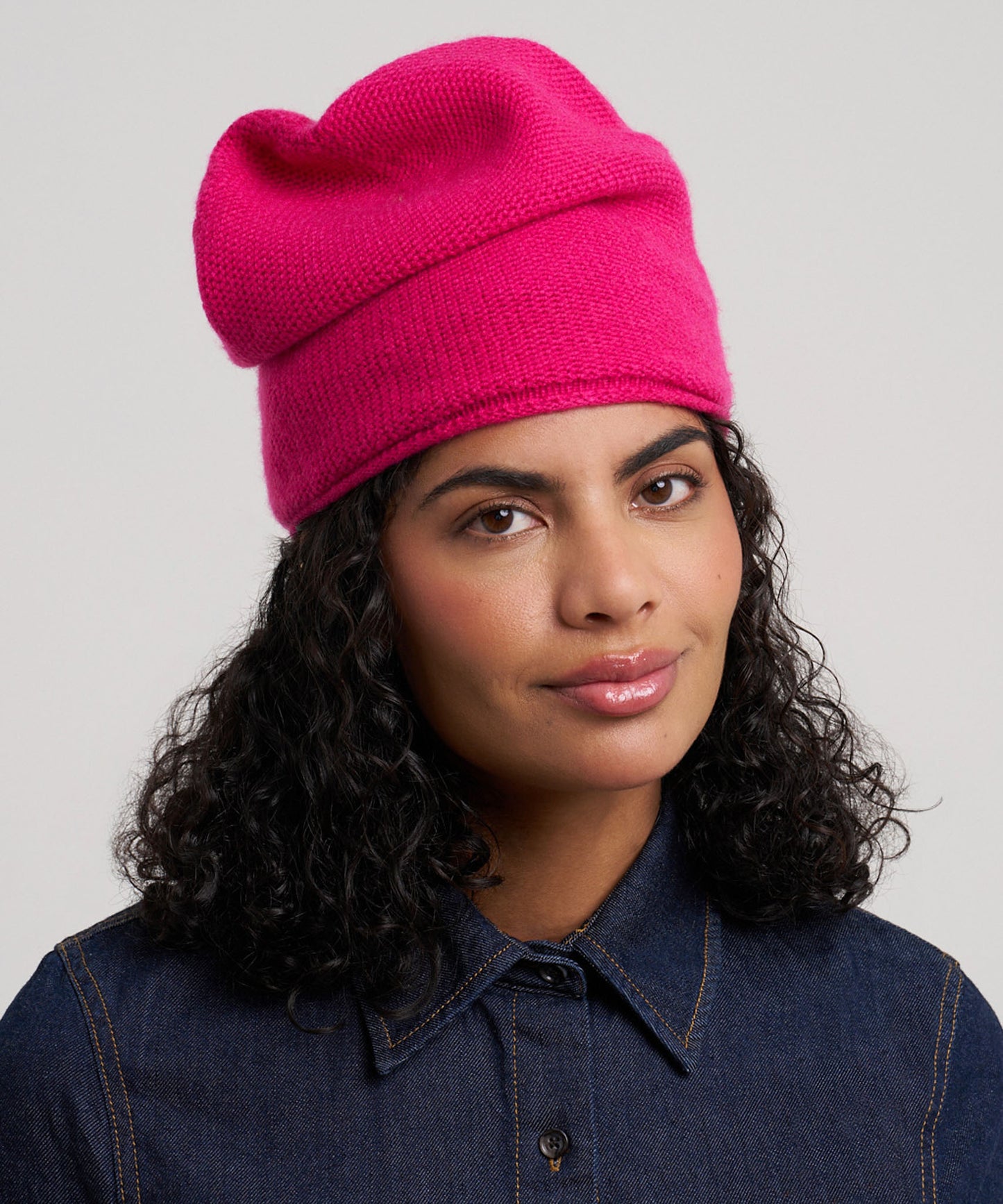 The Crosby Hat in color dahlia